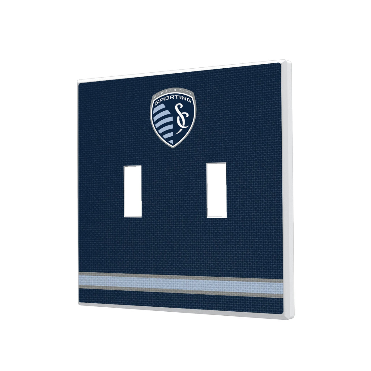 Sporting Kansas City Stripe Hidden-Screw Light Switch Plate 3