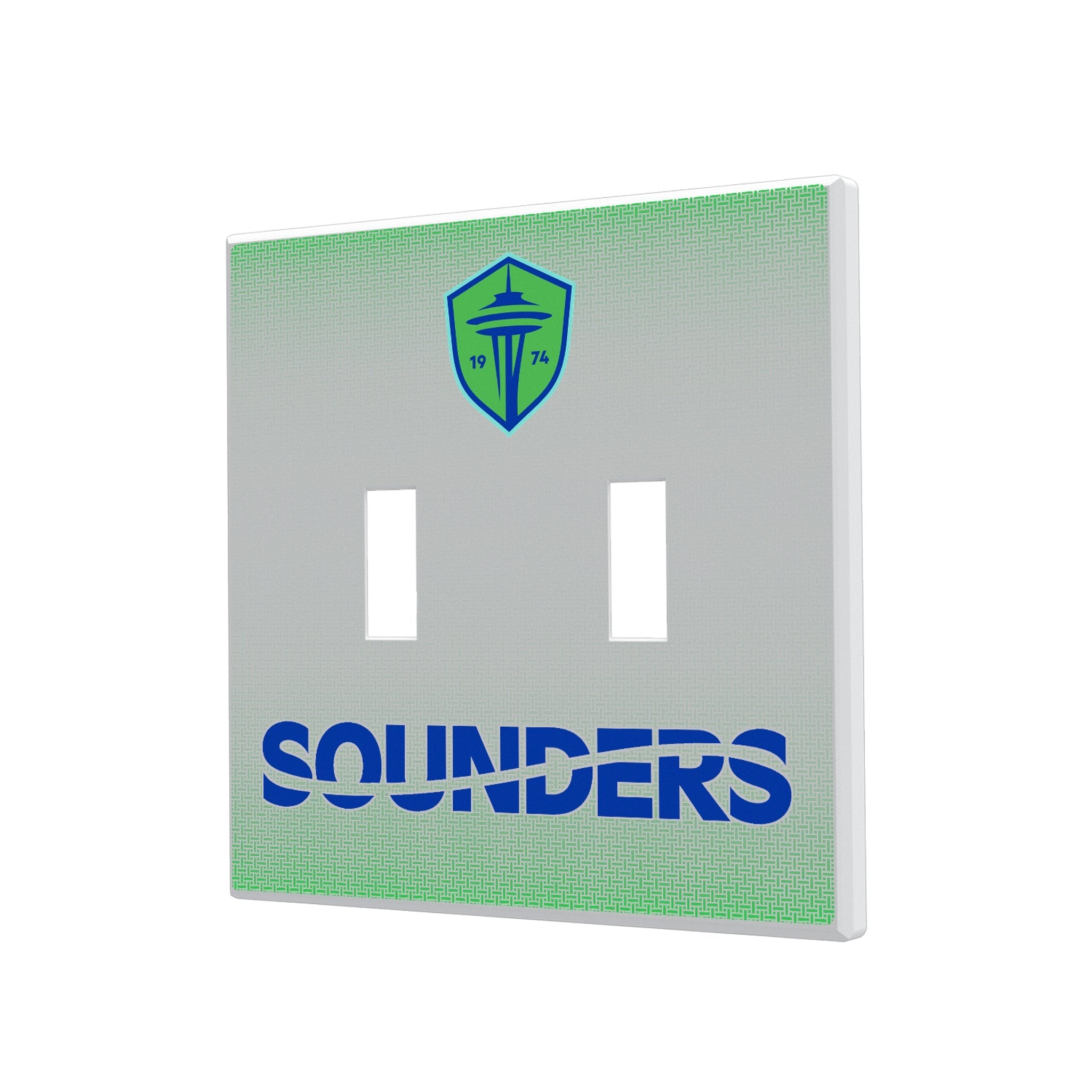 Seattle Sounders FC Linen Hidden-Screw Light Switch Plate 3