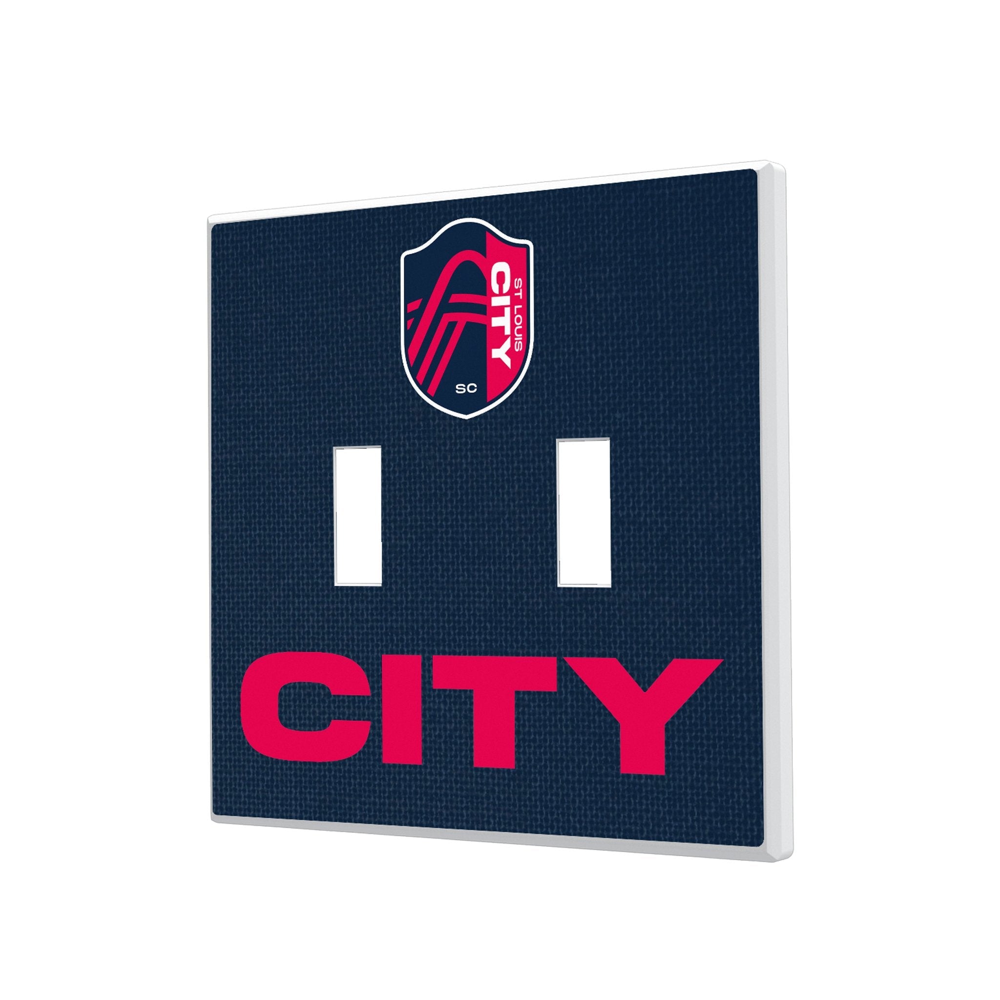St. Louis CITY SC Solid Hidden-Screw Light Switch Plate 3