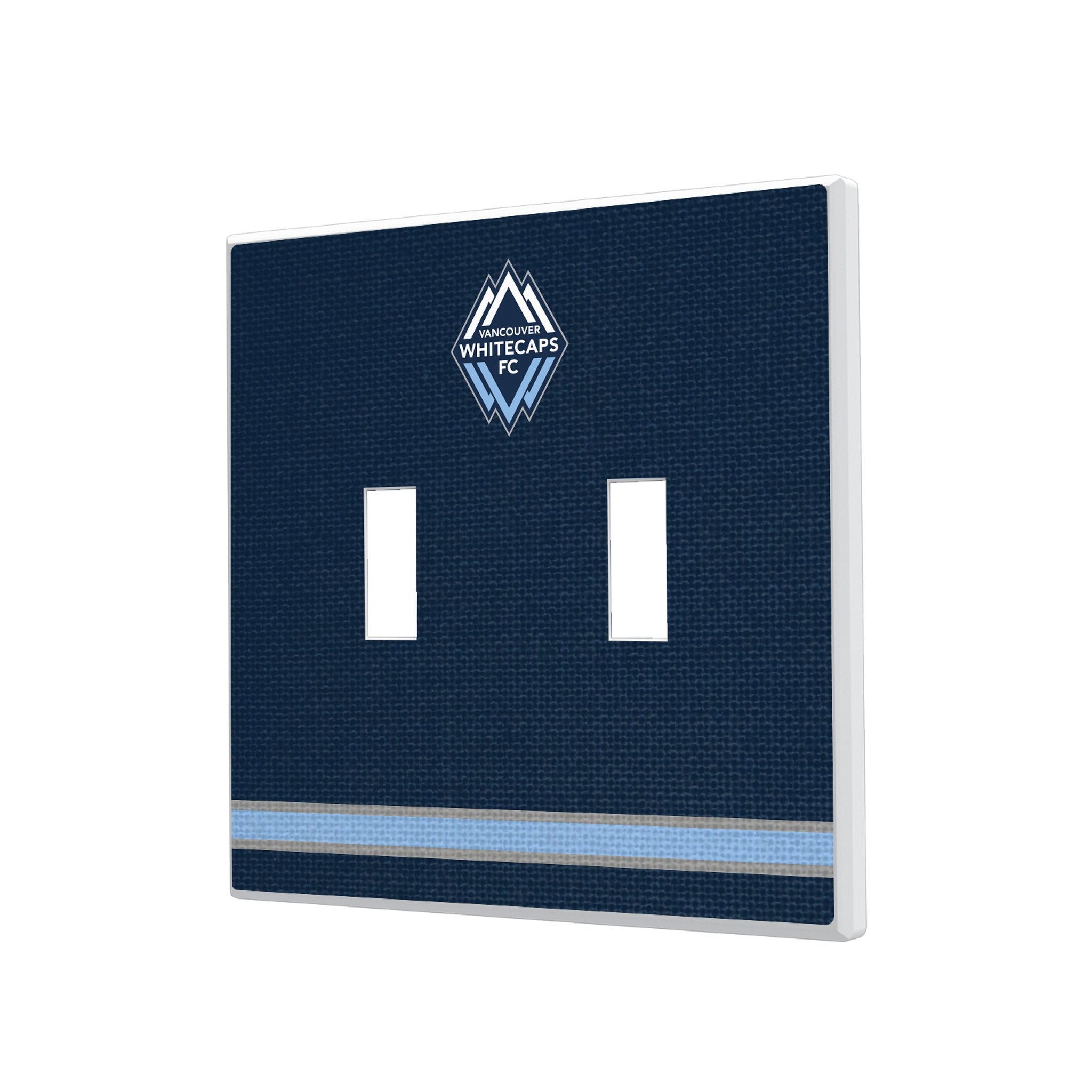 Vancouver Whitecaps Stripe Hidden-Screw Light Switch Plate 3