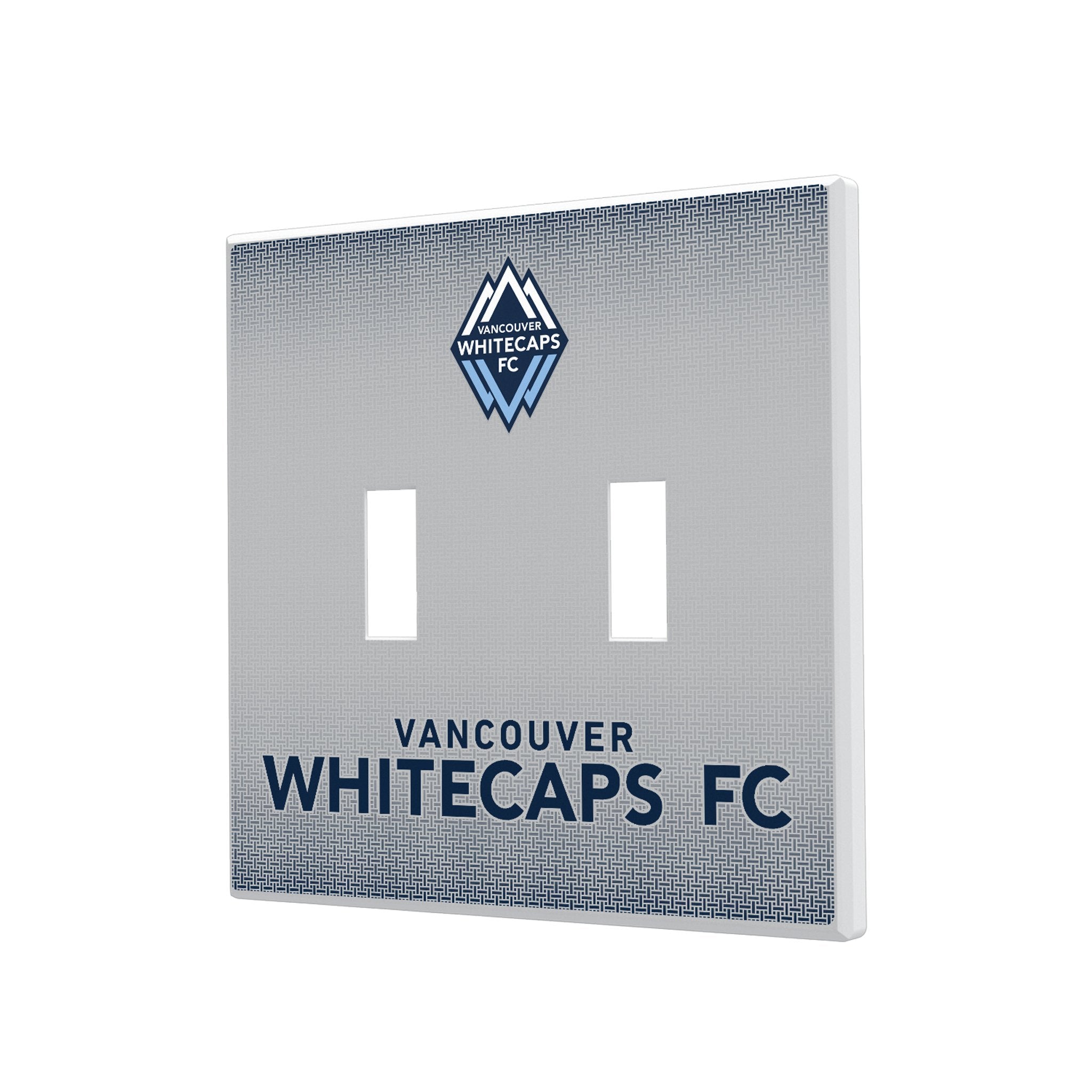 Vancouver Whitecaps Linen Hidden-Screw Light Switch Plate 3