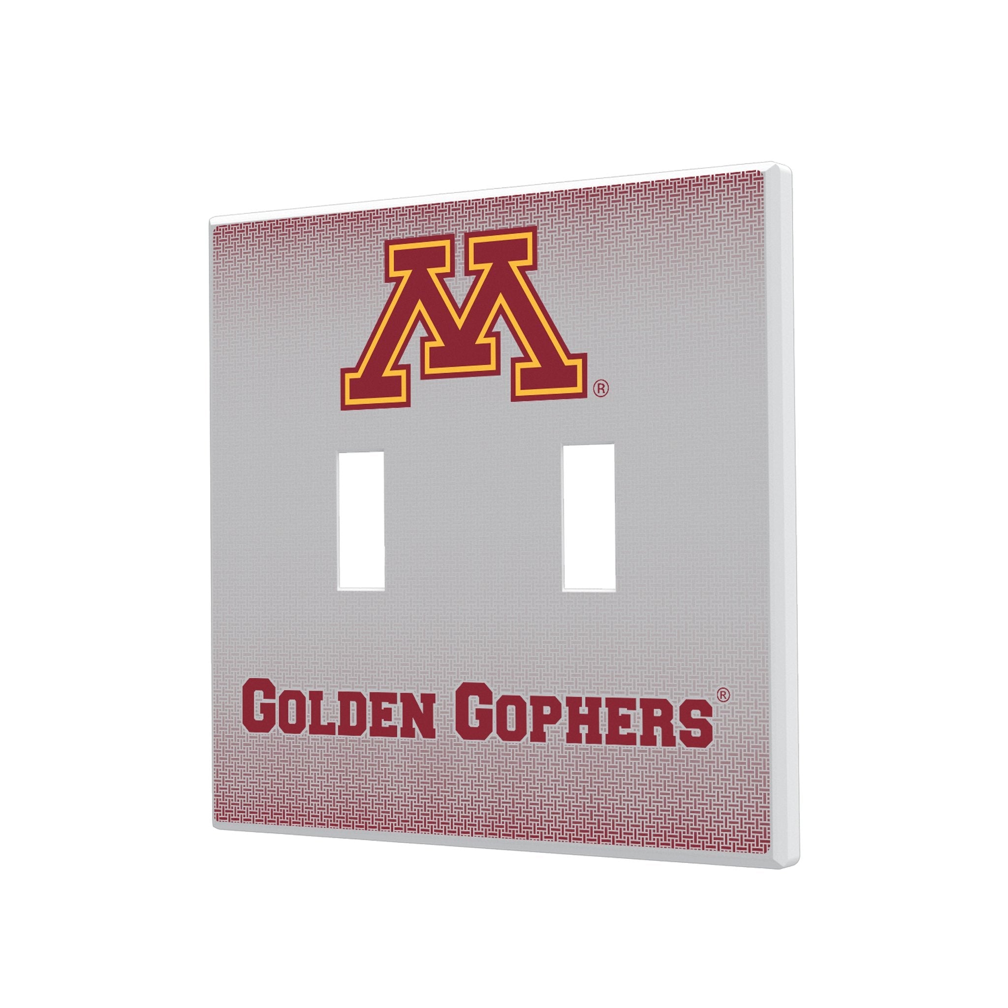 University of Minnesota Golden Gophers Linen Hidden-Screw Light Switch Plate 3