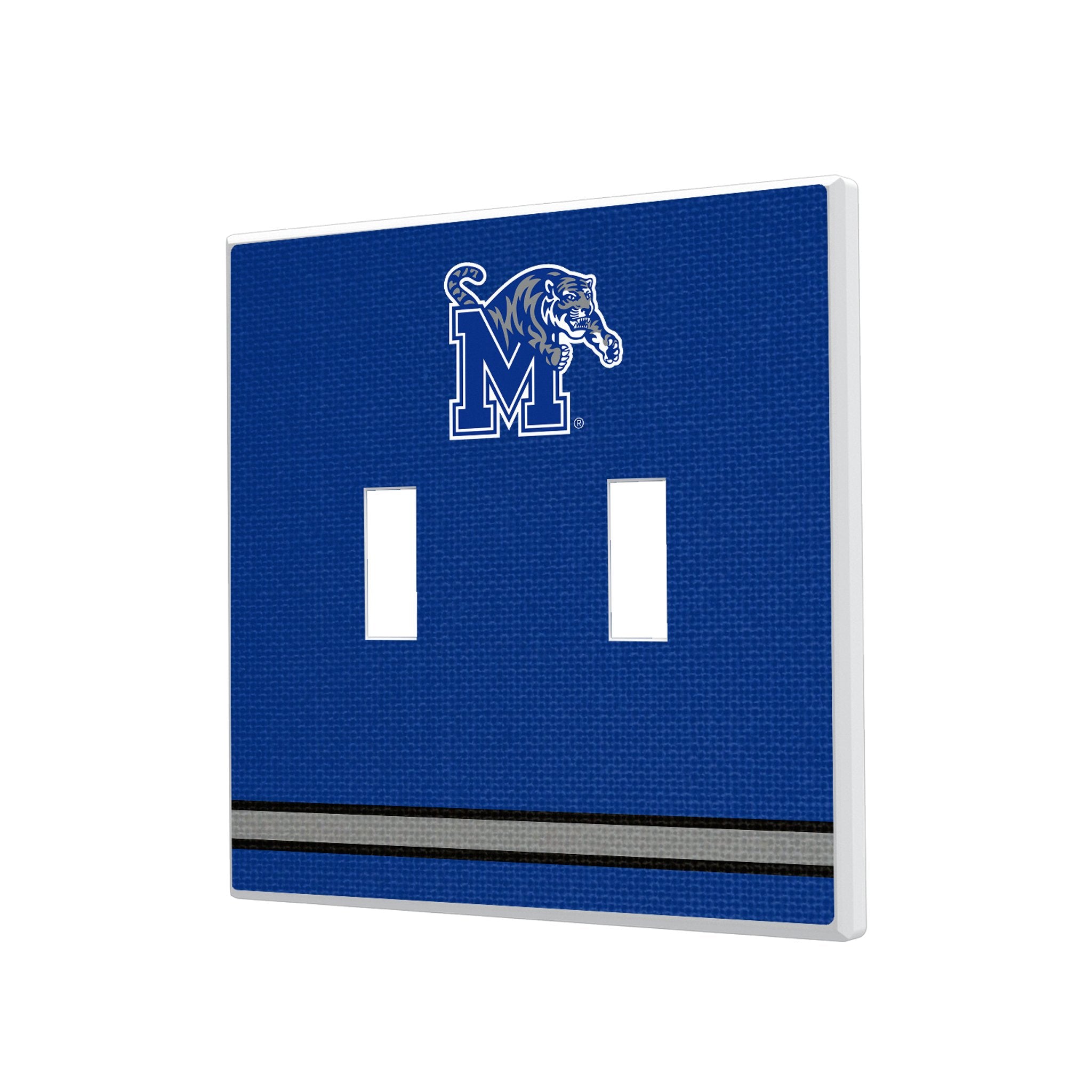 University of Memphis Tigers Stripe Hidden-Screw Light Switch Plate 3