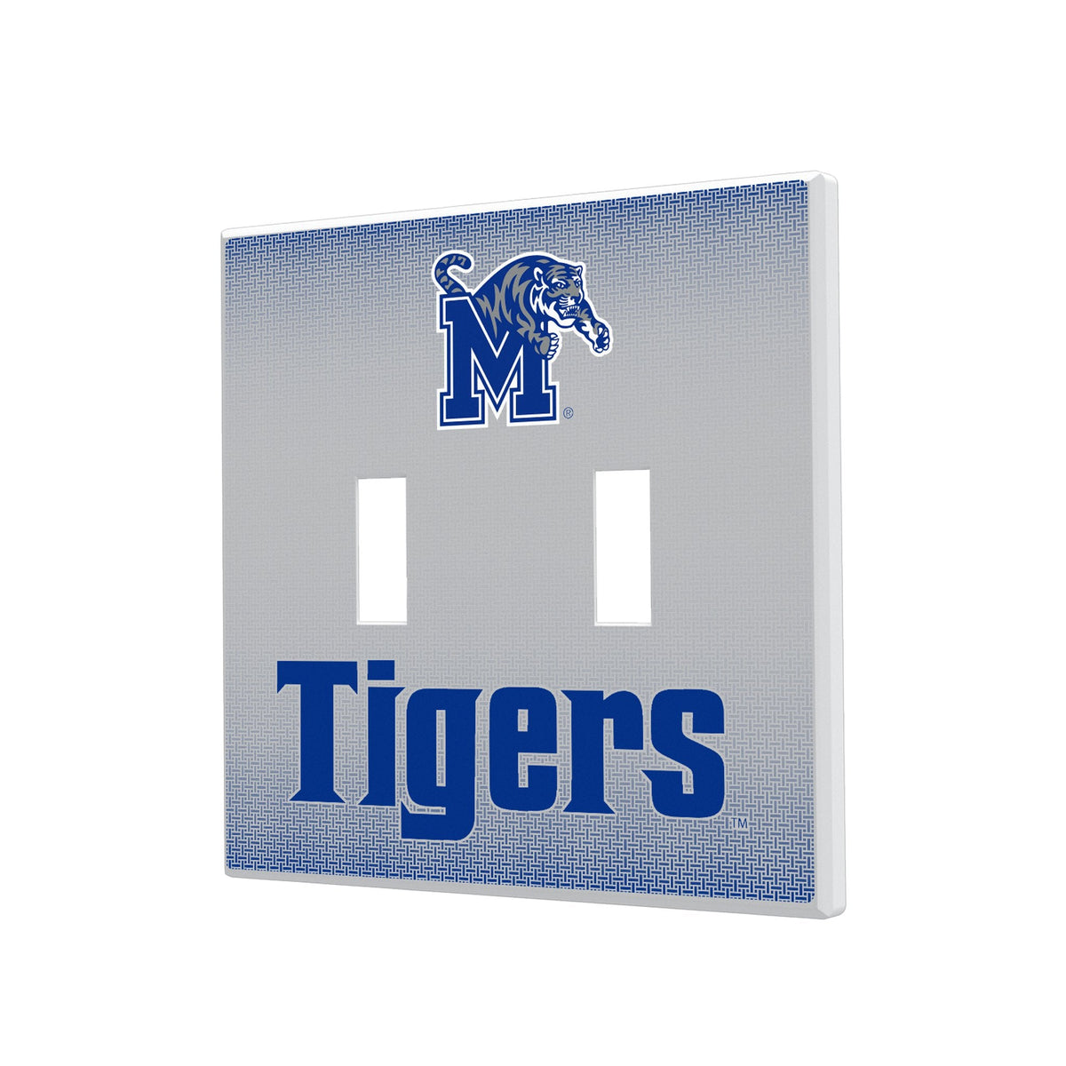 University of Memphis Tigers Linen Hidden-Screw Light Switch Plate 3
