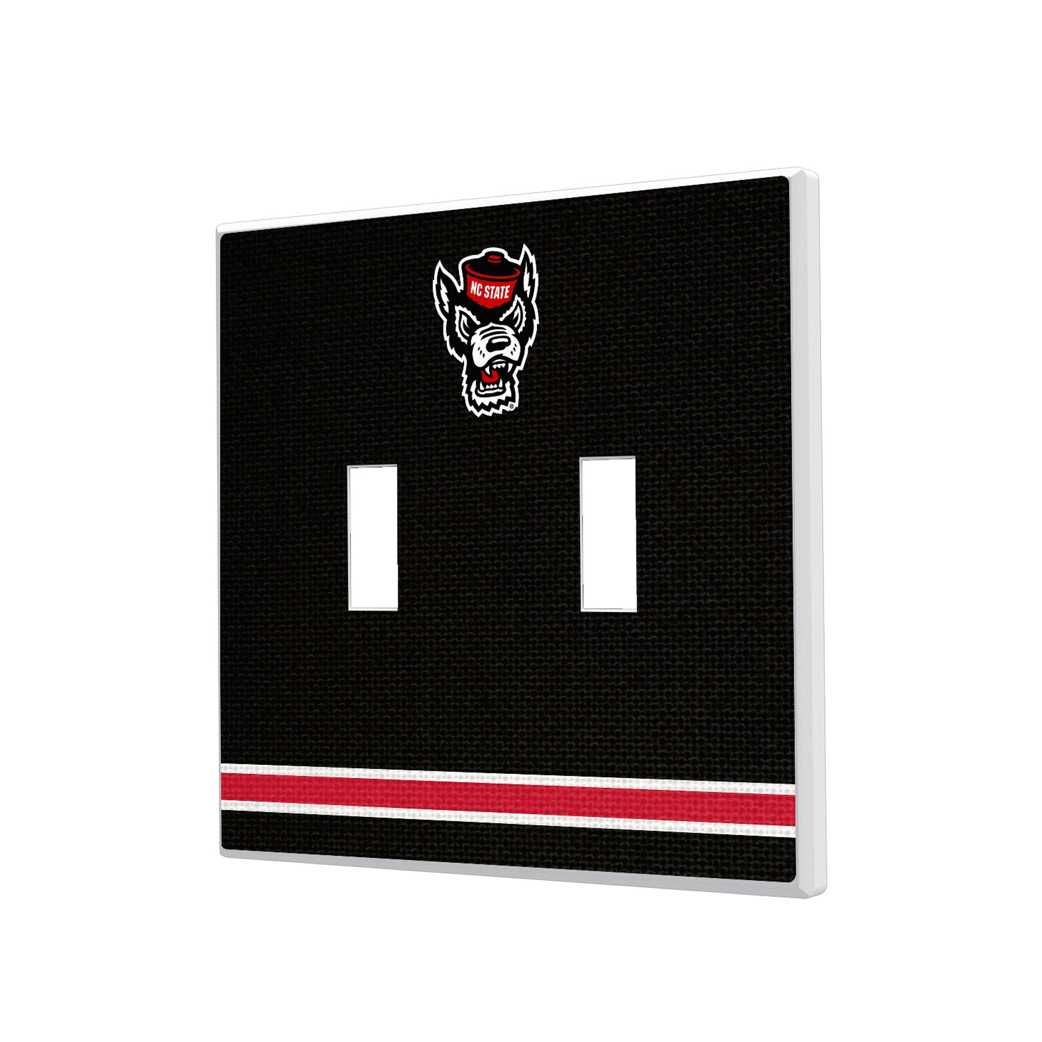 North Carolina State University Wolfpack Stripe Hidden-Screw Light Switch Plate 3