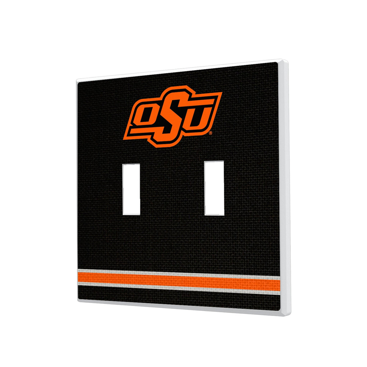 Oklahoma State University Cowboys Stripe Hidden-Screw Light Switch Plate 3