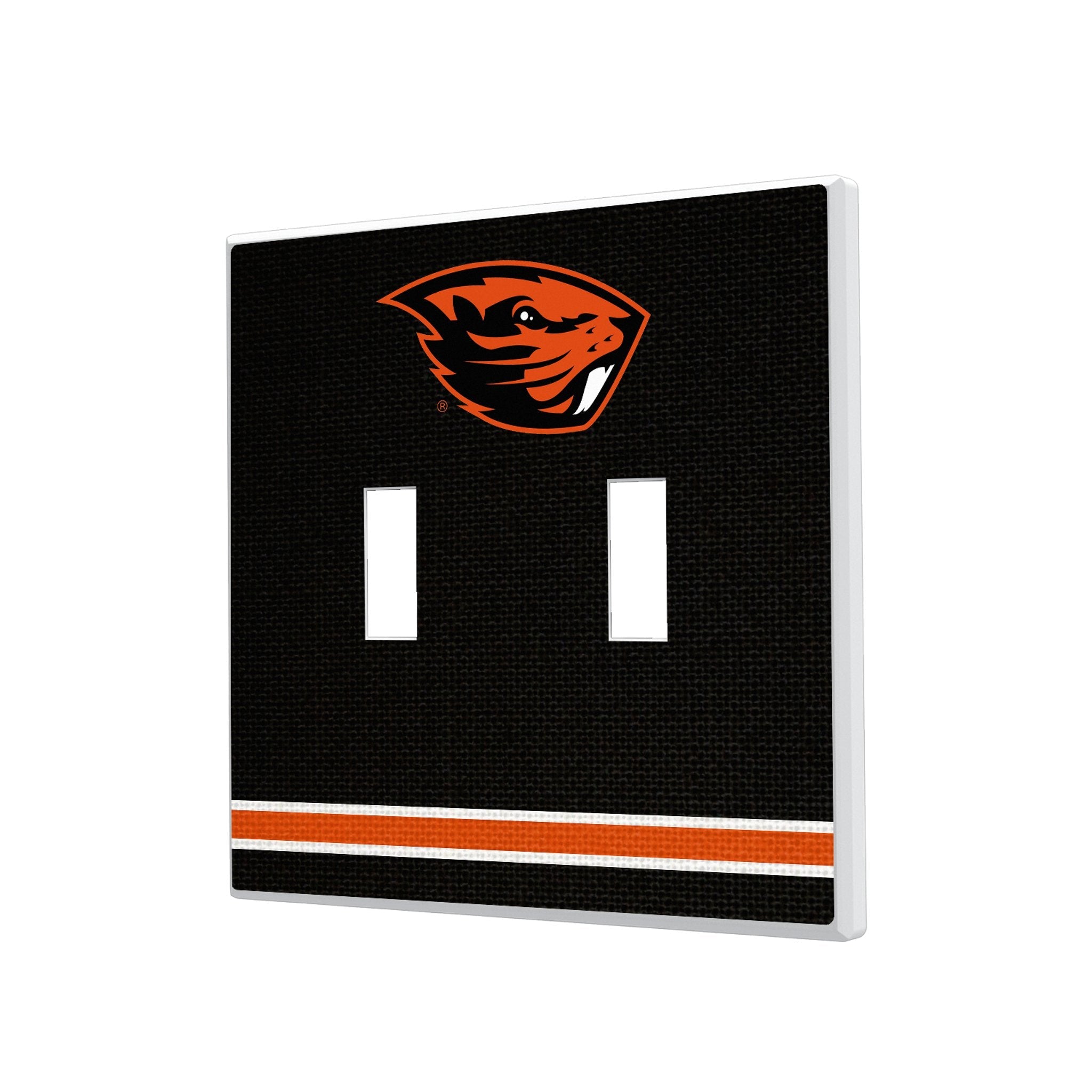 Oregon State University Beavers Stripe Hidden-Screw Light Switch Plate 3