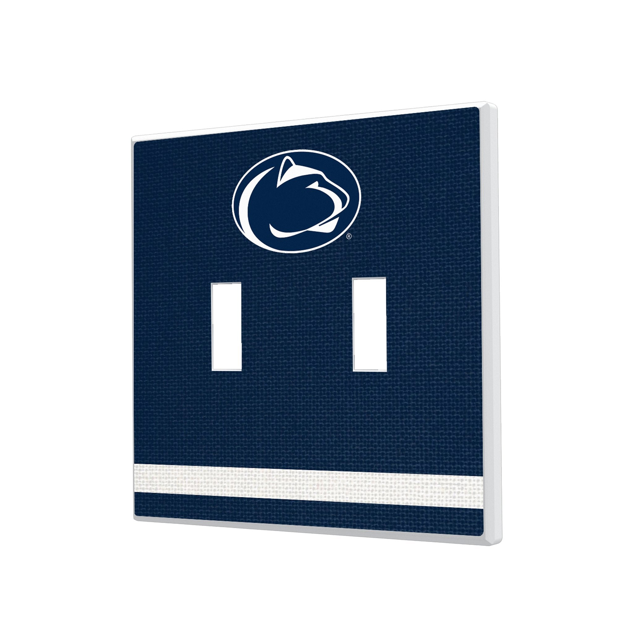 Pennsylvania State University Nittany Lions Stripe Hidden-Screw Light Switch Plate 3