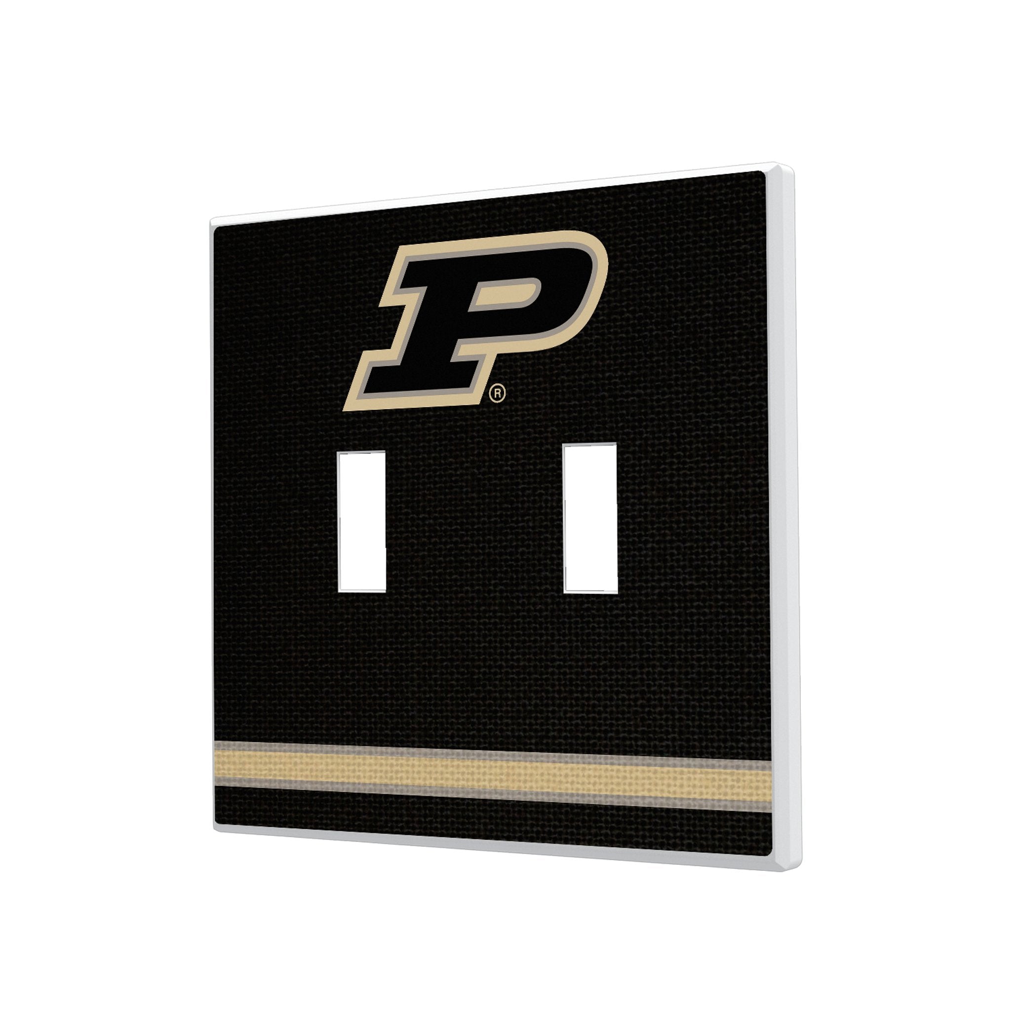 Purdue University Boilermakers Stripe Hidden-Screw Light Switch Plate 3