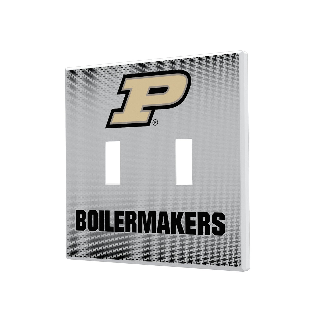 Purdue University Boilermakers Linen Hidden-Screw Light Switch Plate 3