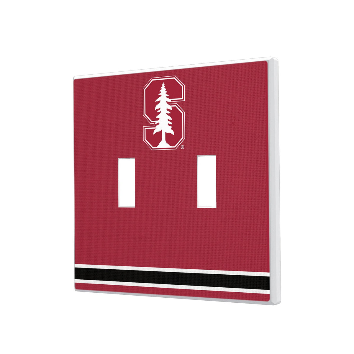 Stanford University Cardinal Stripe Hidden-Screw Light Switch Plate 3
