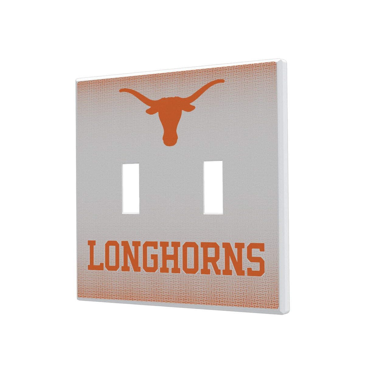 University of Texas Longhorns Linen Hidden-Screw Light Switch Plate 3