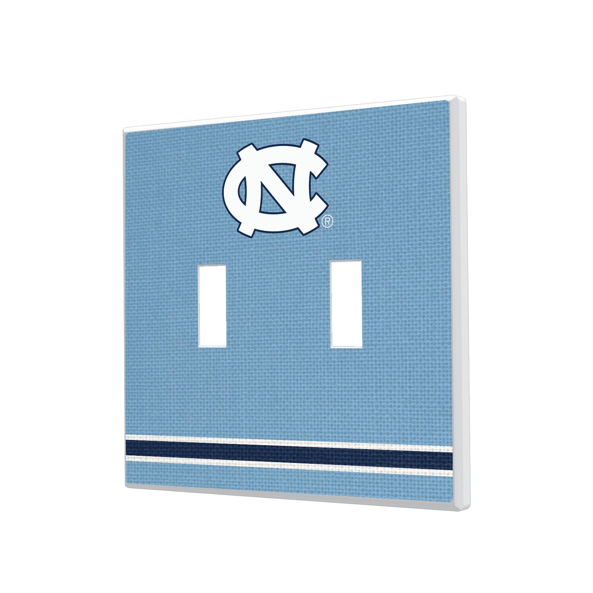 University of North Carolina Tar Heels Stripe Hidden-Screw Light Switch Plate 3