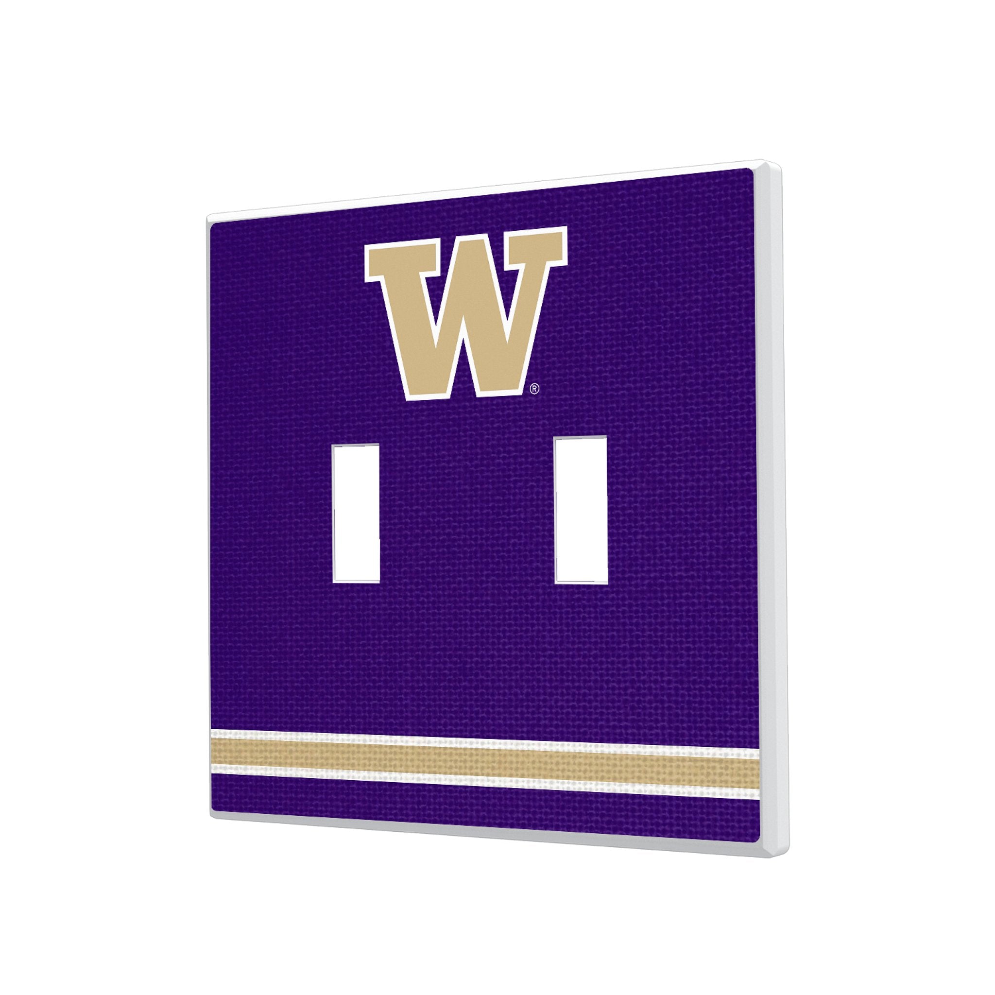 University of Washington Huskies Stripe Hidden-Screw Light Switch Plate 3