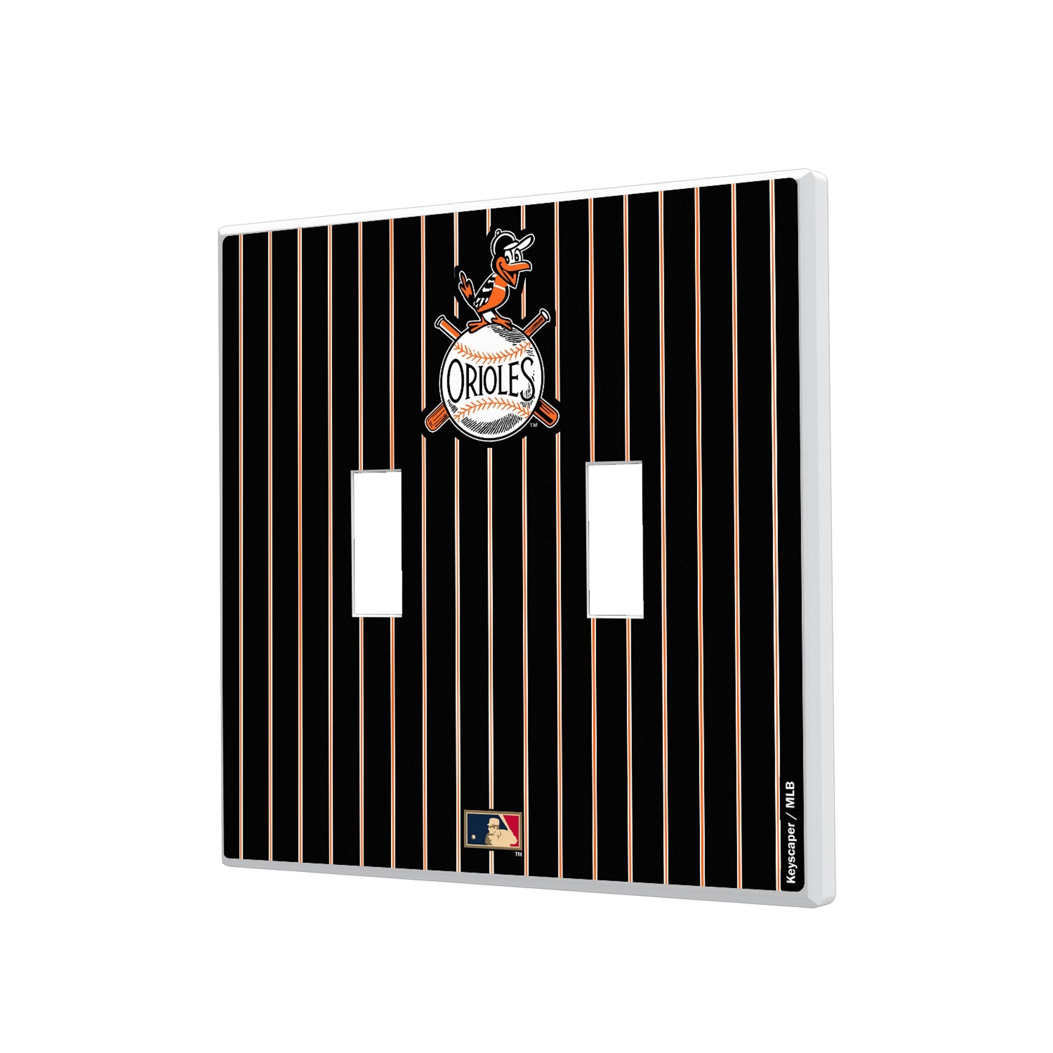 Baltimore Orioles 1954-1963 - Cooperstown Collection Pinstripe Hidden-Screw Light Switch Plate 3