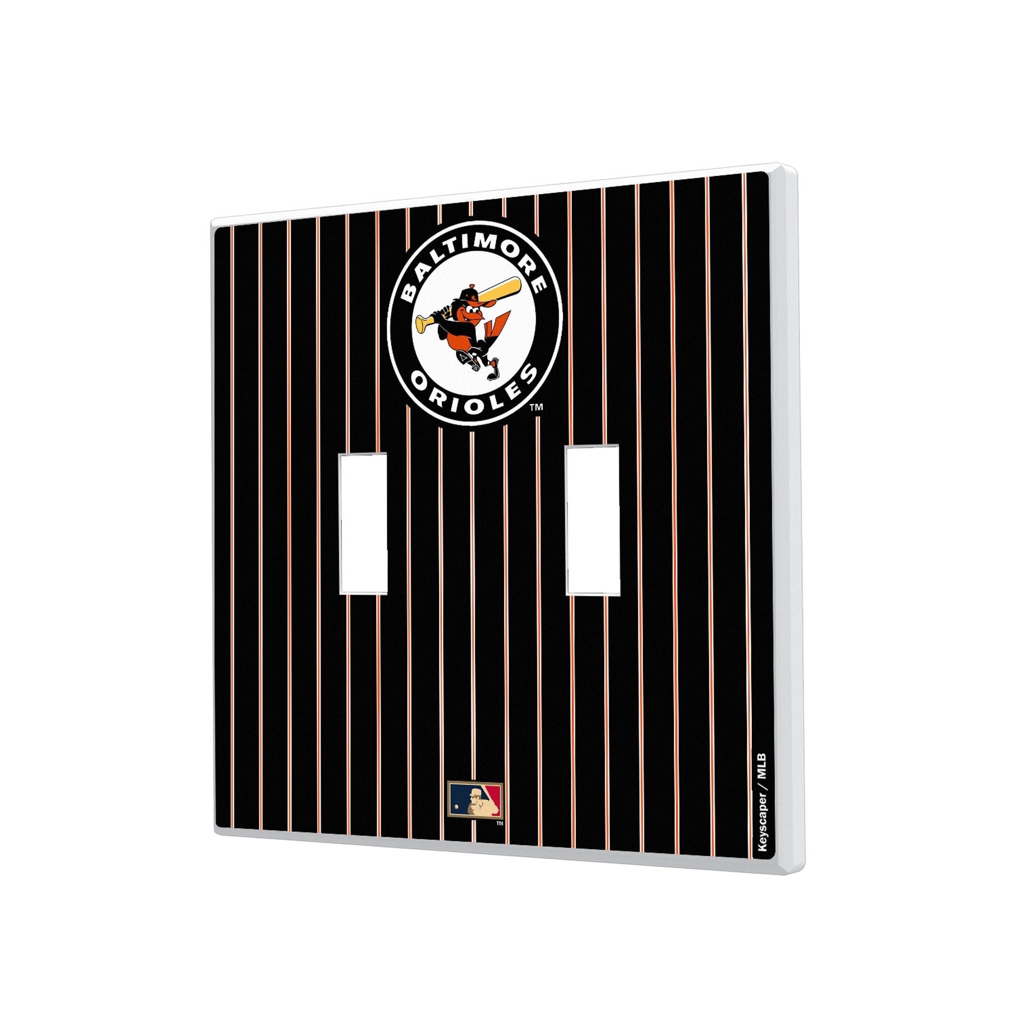 Baltimore Orioles 1966-1969 - Cooperstown Collection Pinstripe Hidden-Screw Light Switch Plate 3