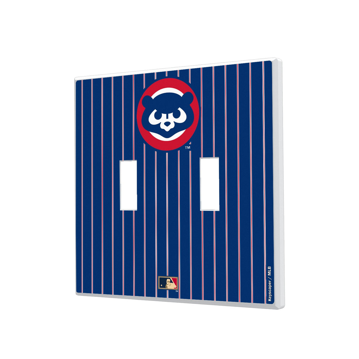 Chicago Cubs Home 1979-1993 - Cooperstown Collection Pinstripe Hidden-Screw Light Switch Plate 3