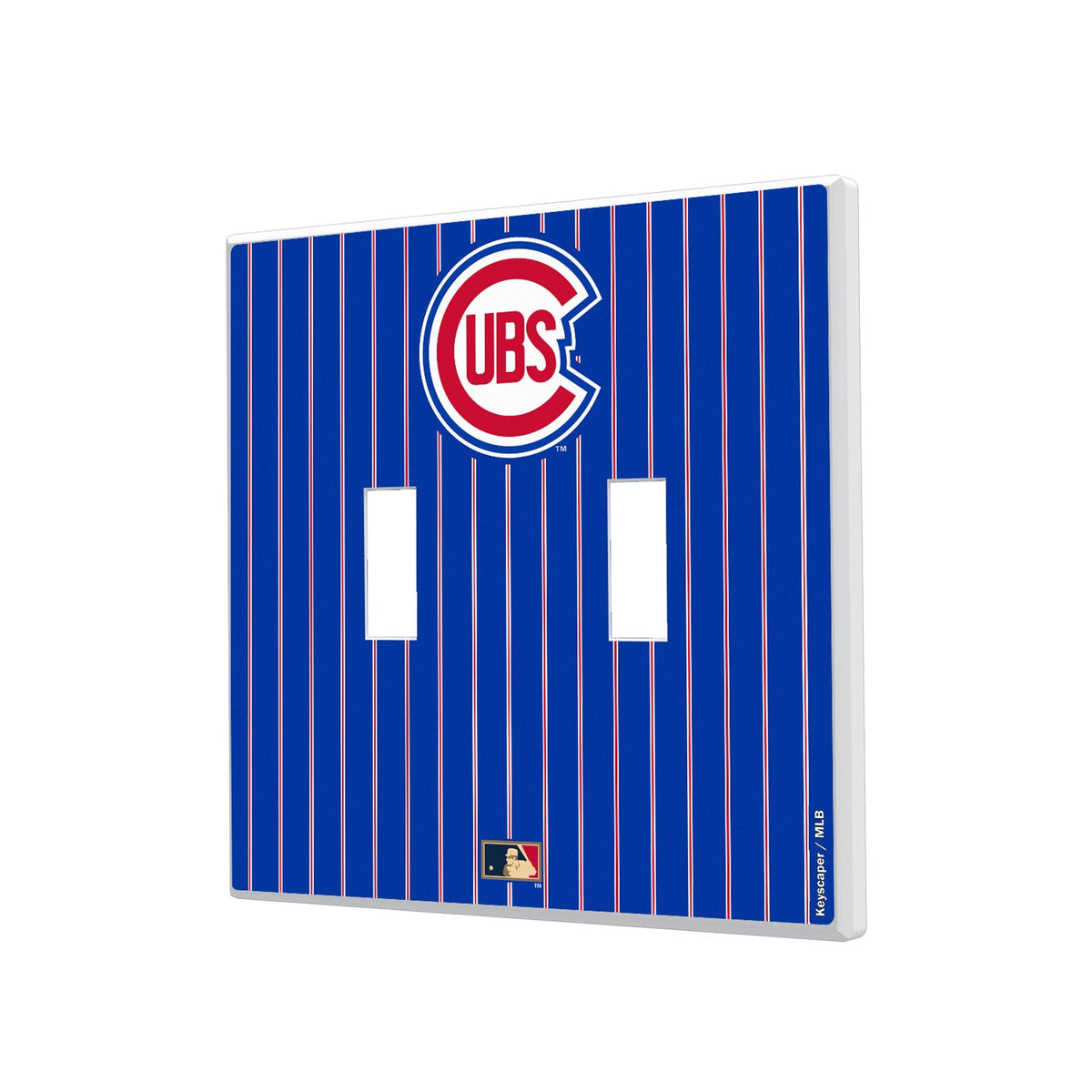 Chicago Cubs 1948-1956 - Cooperstown Collection Pinstripe Hidden-Screw Light Switch Plate 3