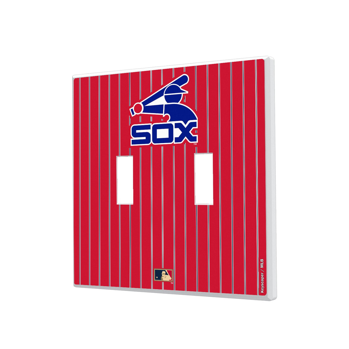 Chicago White Sox 1976-1981 - Cooperstown Collection Pinstripe Hidden-Screw Light Switch Plate 3