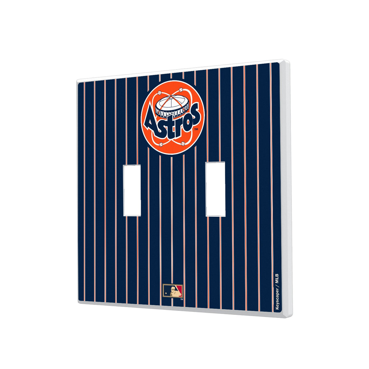 Houston Astros 1977-1993 - Cooperstown Collection Pinstripe Hidden-Screw Light Switch Plate 3