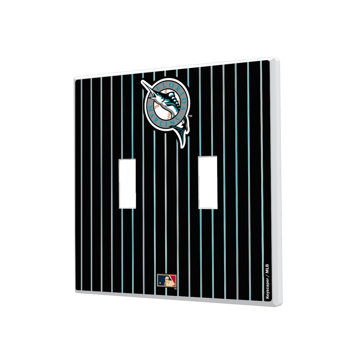 Miami Marlins 1993-2011 - Cooperstown Collection Pinstripe Hidden-Screw Light Switch Plate 3