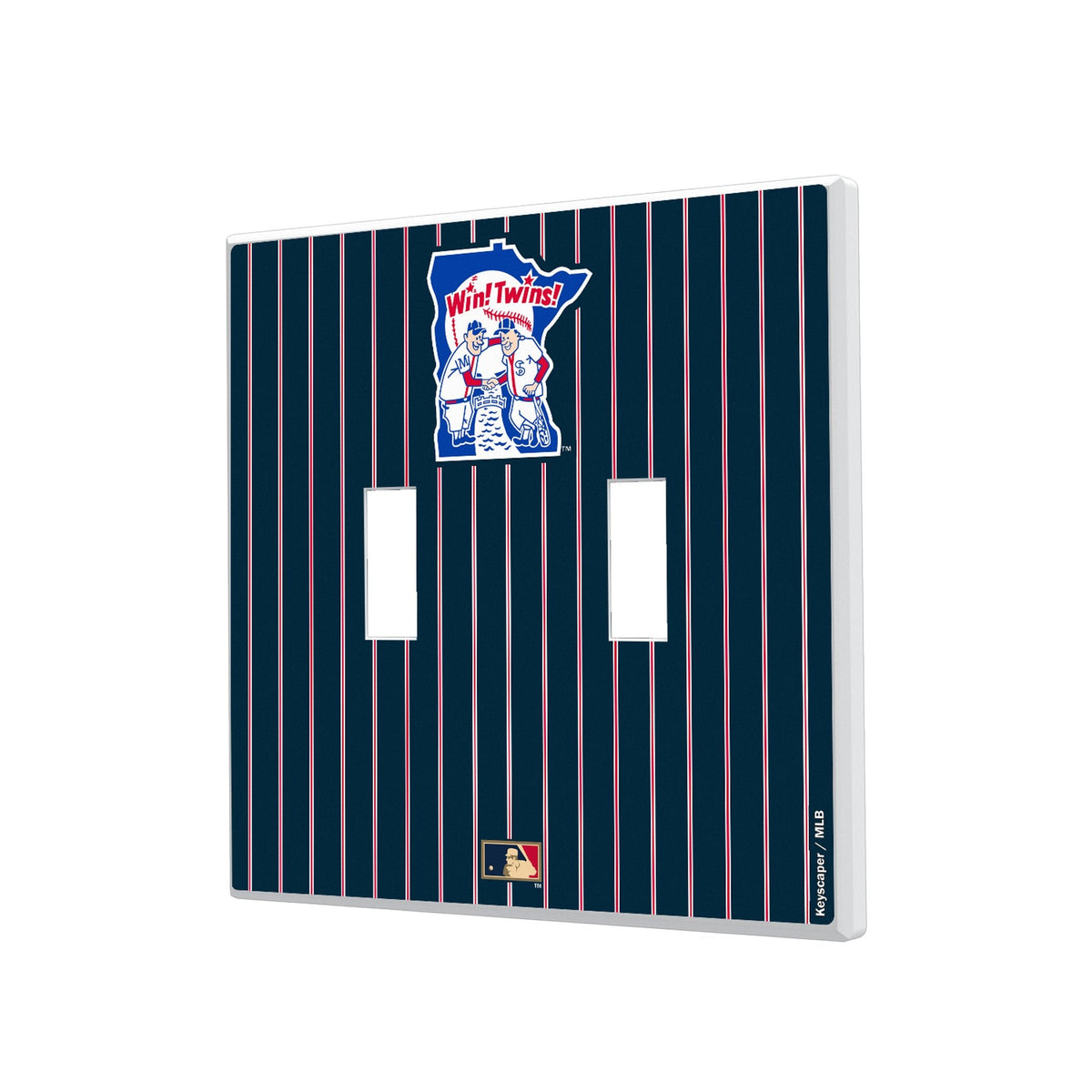 Minnesota Twins 1976-1986 - Cooperstown Collection Pinstripe Hidden-Screw Light Switch Plate 3
