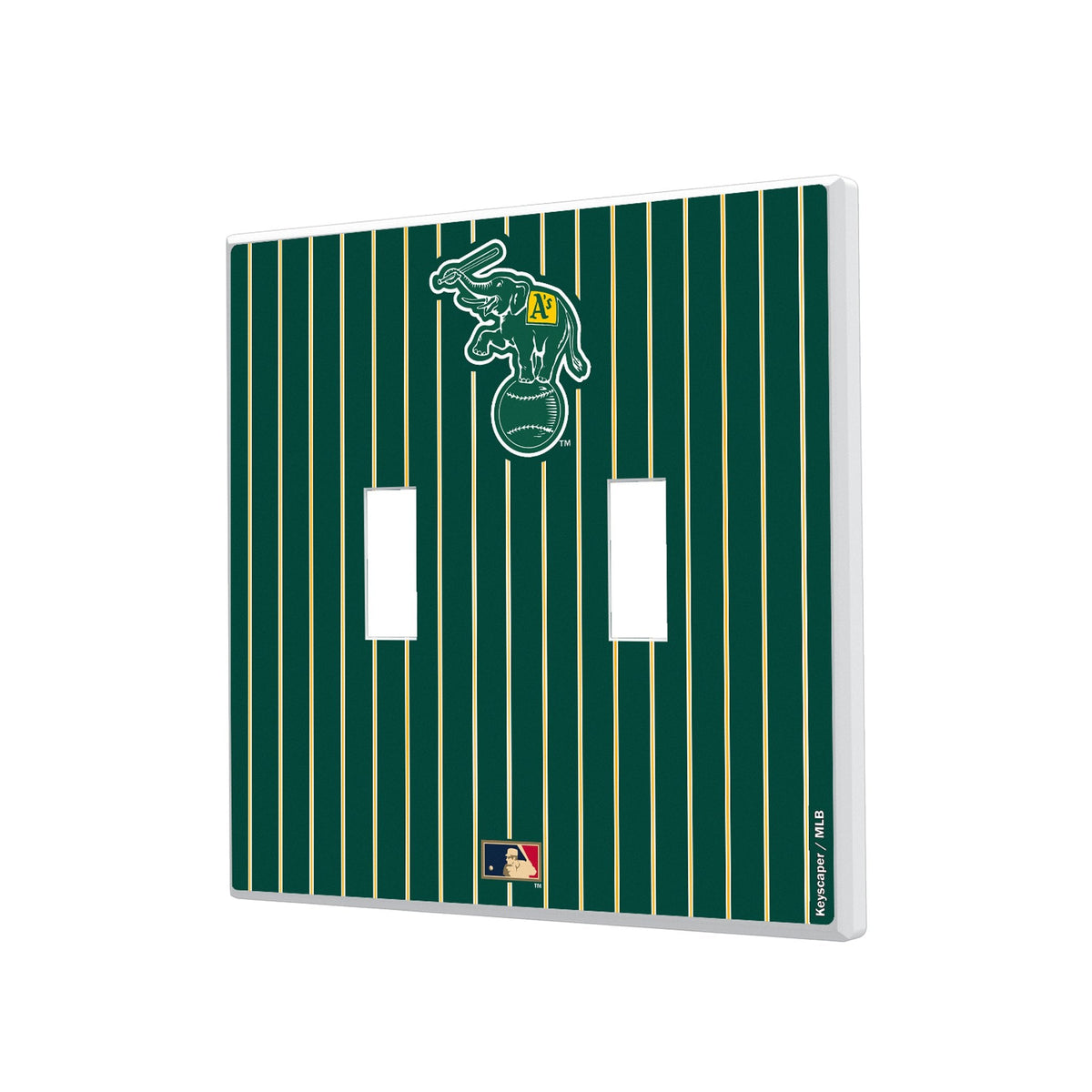 Oakland As Home 1988 - Cooperstown Collection Pinstripe Hidden-Screw Light Switch Plate 3