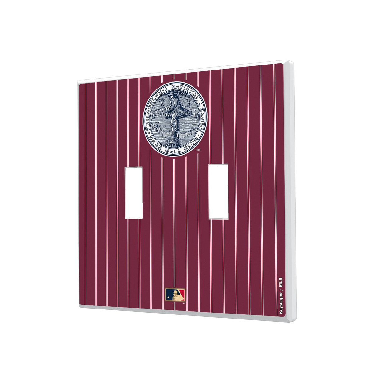 Philadelphia Phillies 1915-1943 - Cooperstown Collection Pinstripe Hidden-Screw Light Switch Plate 3