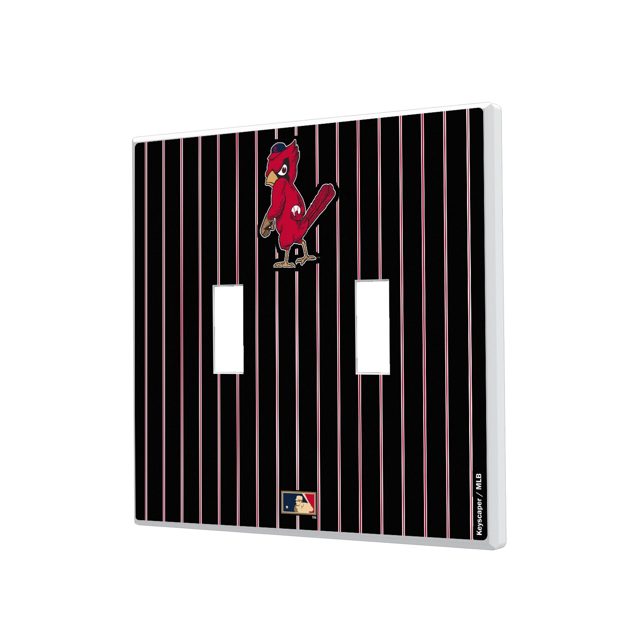 St Louis Cardinals 1950s - Cooperstown Collection Pinstripe Hidden-Screw Light Switch Plate 3