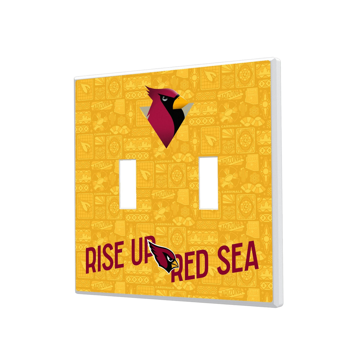 Arizona Cardinals 2024 Illustrated Limited Edition Hidden-Screw Light Switch Plate 3