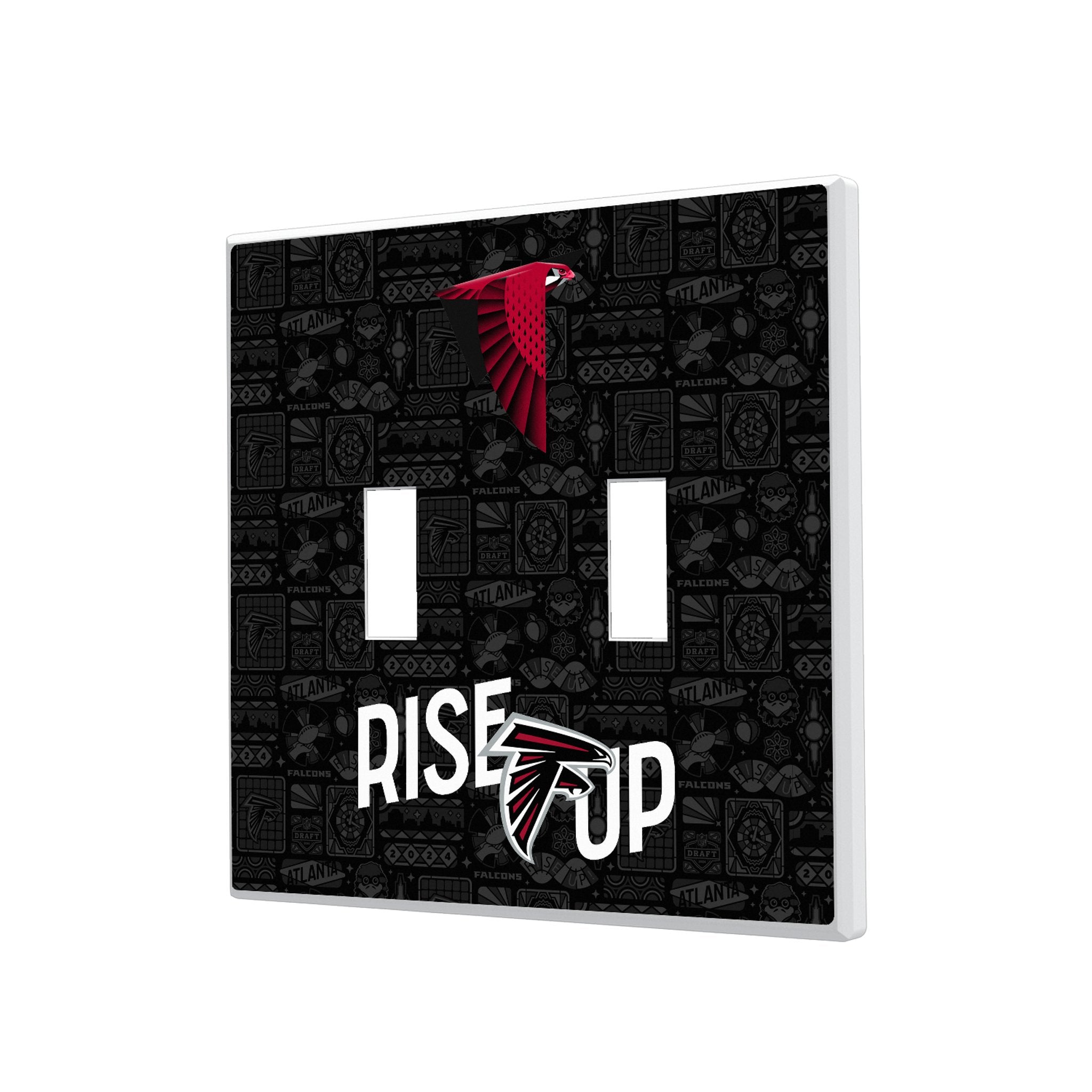 Atlanta Falcons 2024 Illustrated Limited Edition Hidden-Screw Light Switch Plate 3