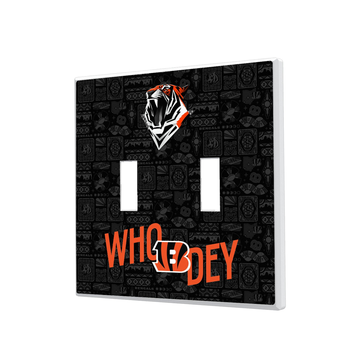 Cincinnati Bengals 2024 Illustrated Limited Edition Hidden-Screw Light Switch Plate 3