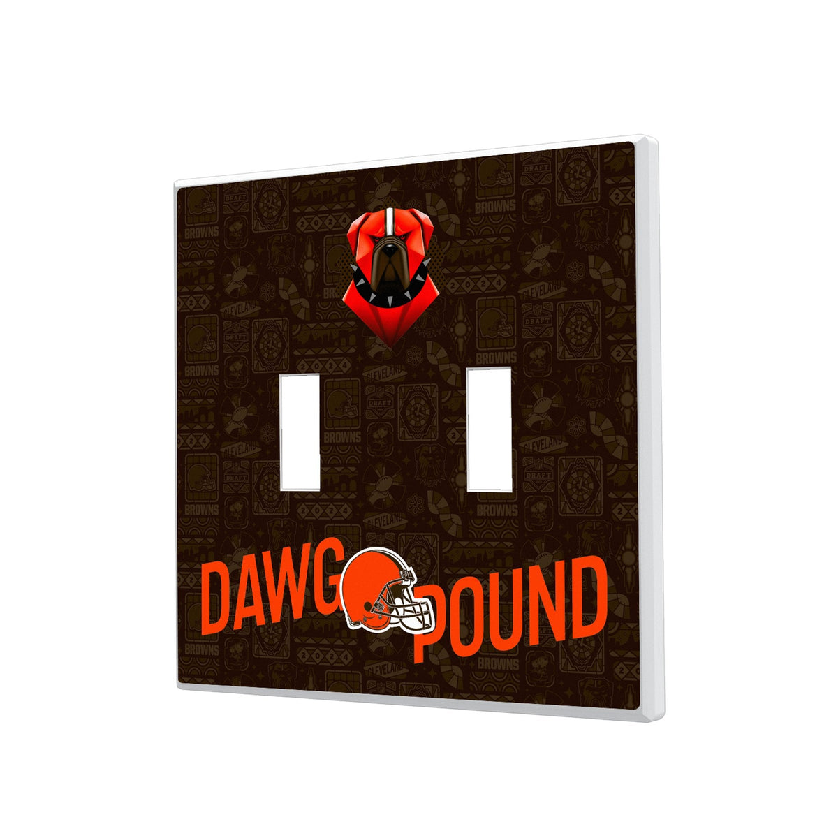Cleveland Browns 2024 Illustrated Limited Edition Hidden-Screw Light Switch Plate 3