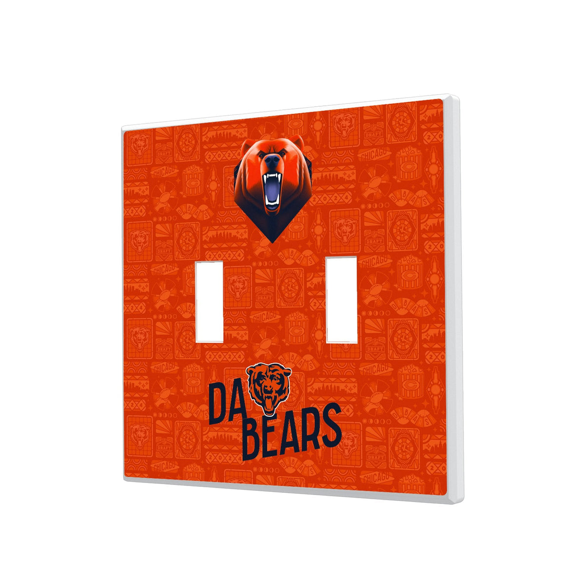 Chicago Bears 2024 Illustrated Limited Edition Hidden-Screw Light Switch Plate 3
