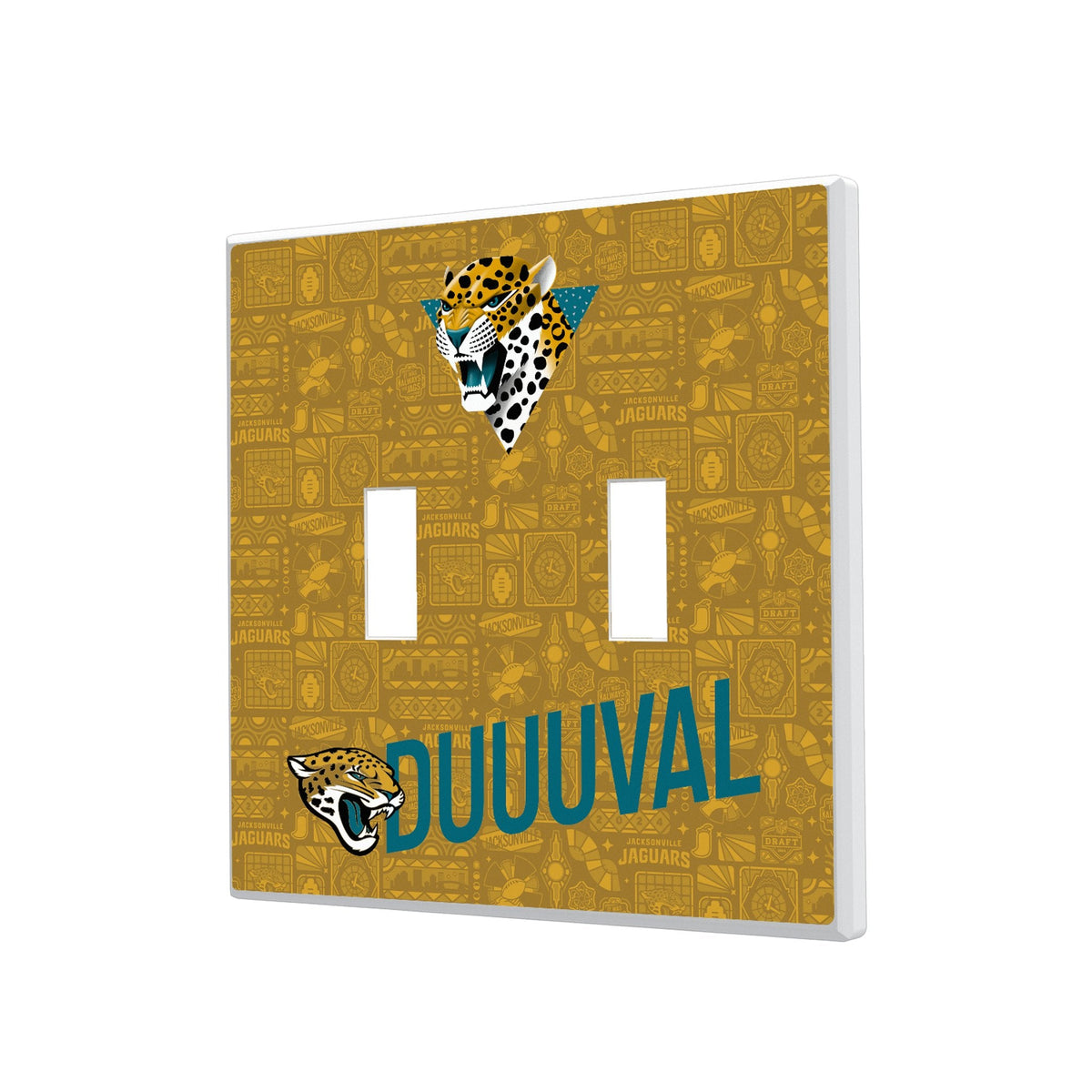 Jacksonville Jaguars 2024 Illustrated Limited Edition Hidden-Screw Light Switch Plate 3