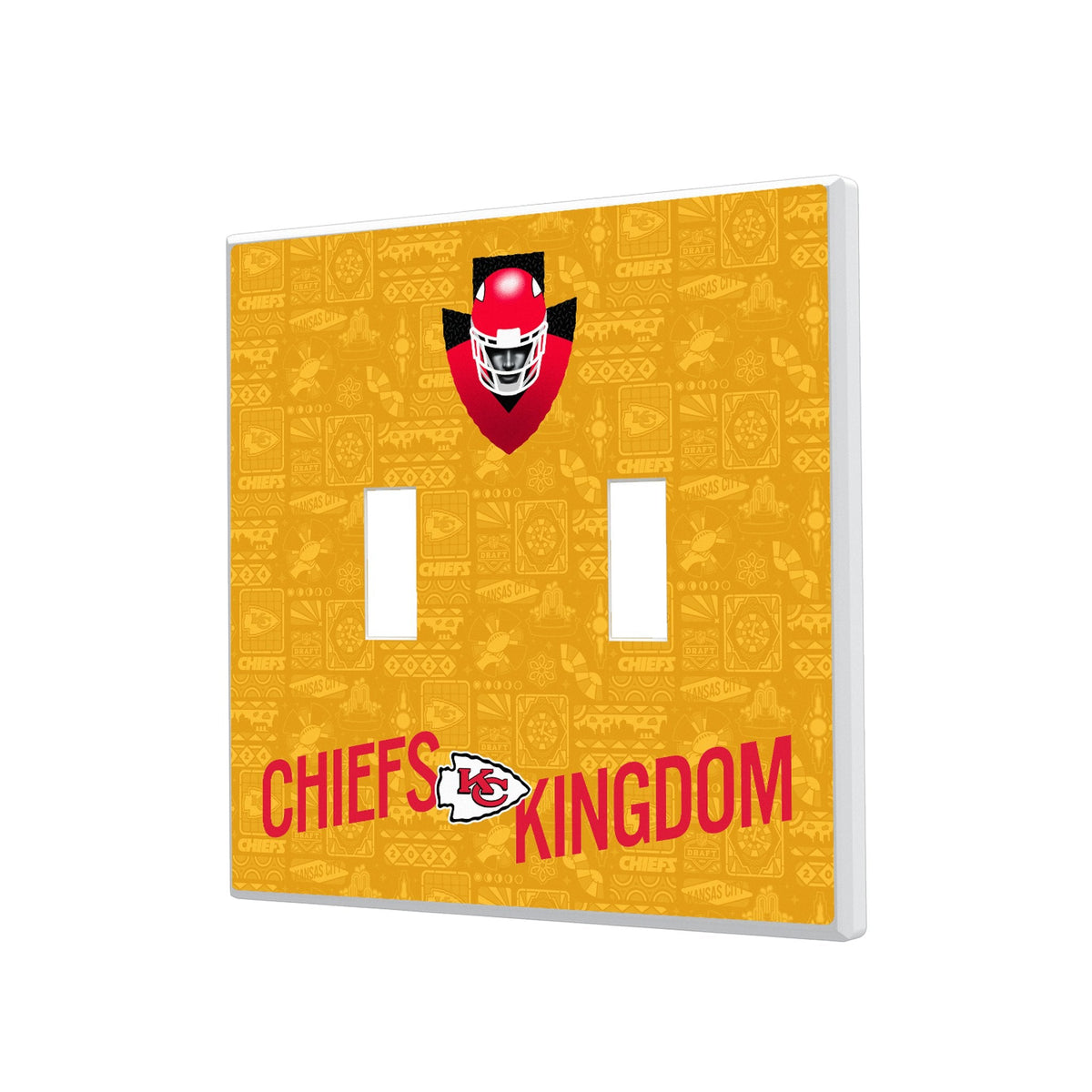 Kansas City Chiefs 2024 Illustrated Limited Edition Hidden-Screw Light Switch Plate 3