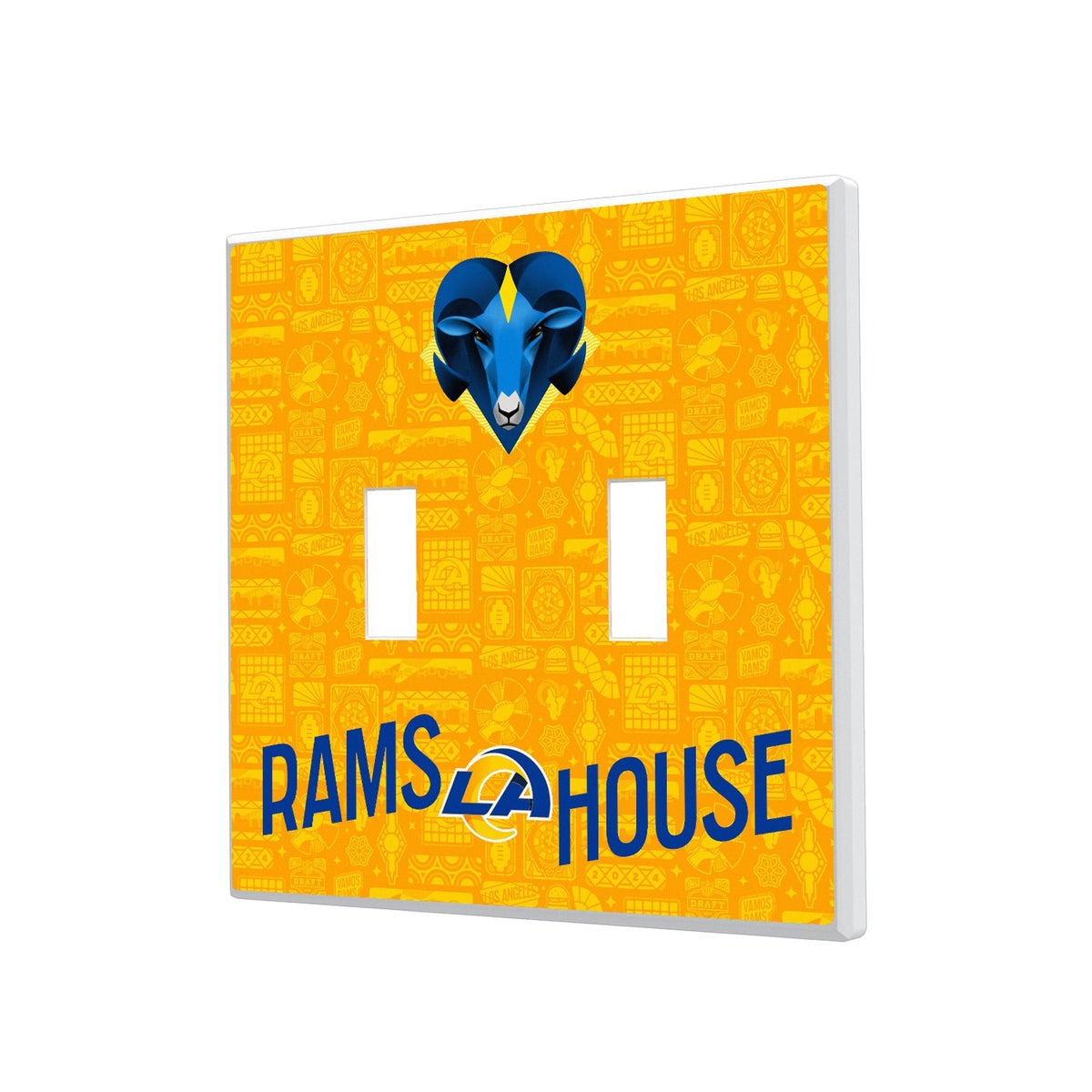 Los Angeles Rams 2024 Illustrated Limited Edition Hidden-Screw Light Switch Plate 3
