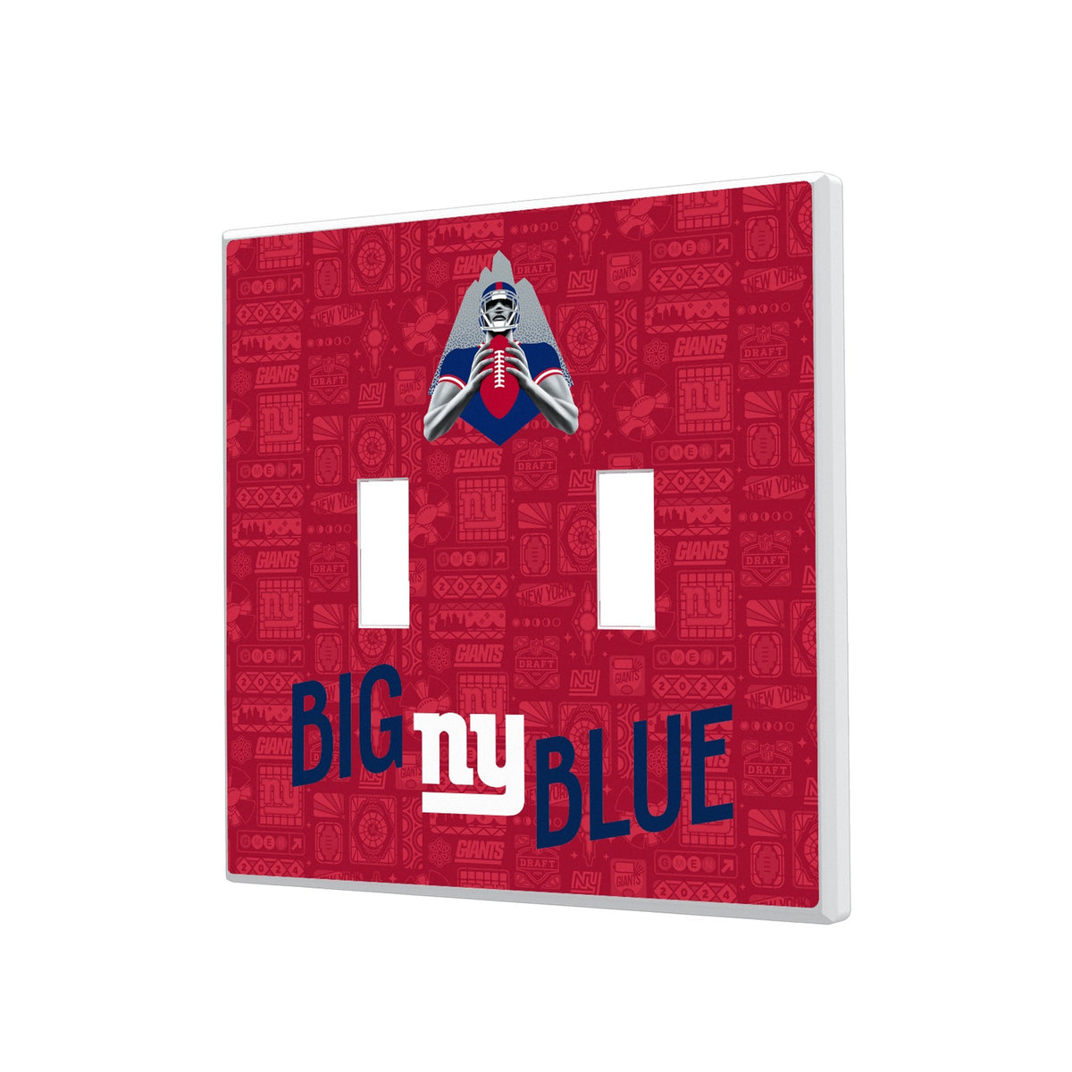 New York Giants 2024 Illustrated Limited Edition Hidden-Screw Light Switch Plate 3