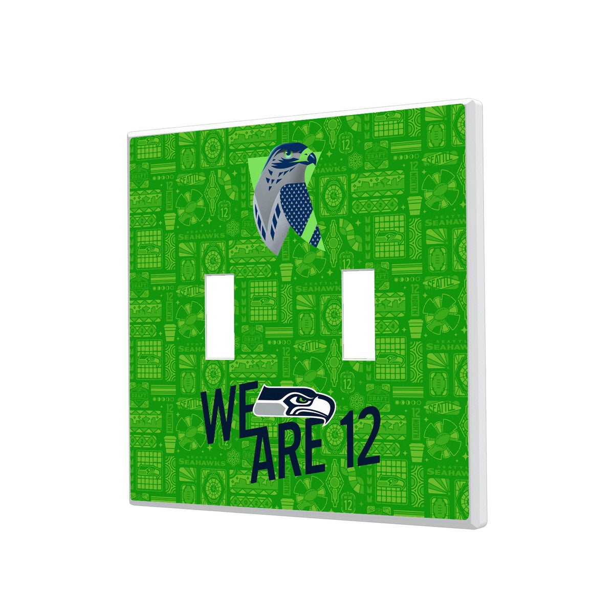 Seattle Seahawks 2024 Illustrated Limited Edition Hidden-Screw Light Switch Plate 3