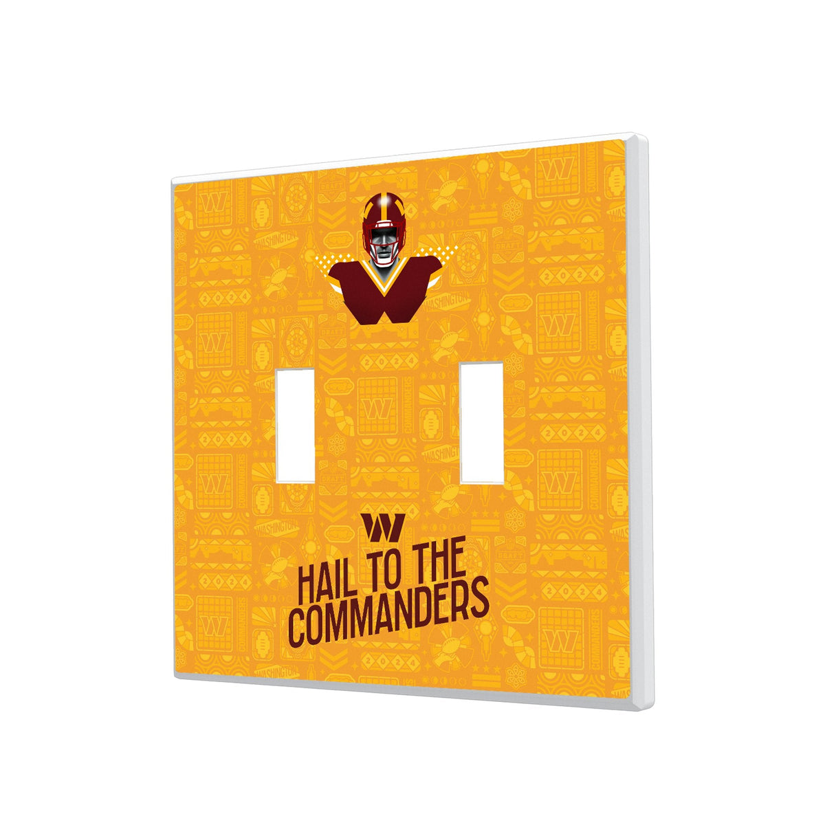 Washington Commanders 2024 Illustrated Limited Edition Hidden-Screw Light Switch Plate 3