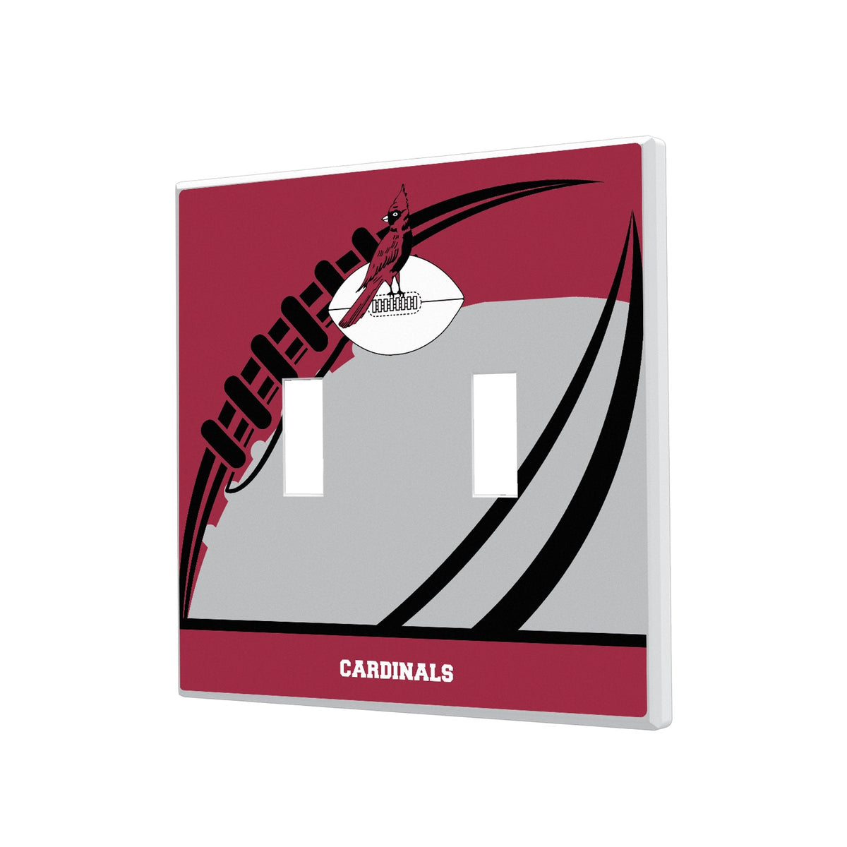 Chicago Cardinals 1947-1959 Historic Collection Passtime Hidden-Screw Light Switch Plate 3