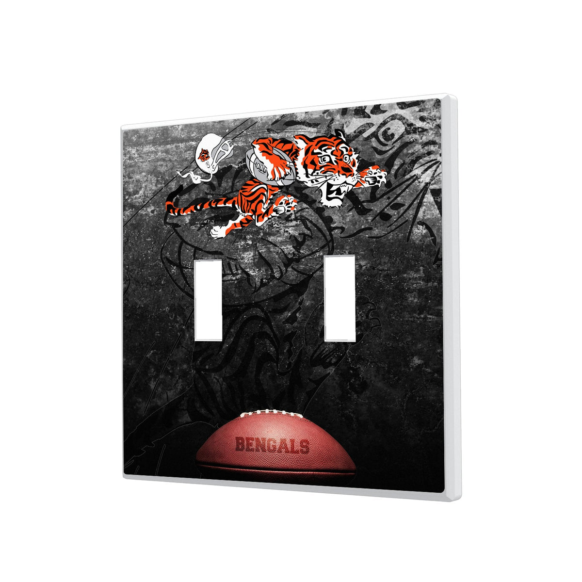 Cincinnati Bengals Historic Collection Legendary Hidden-Screw Light Switch Plate 3