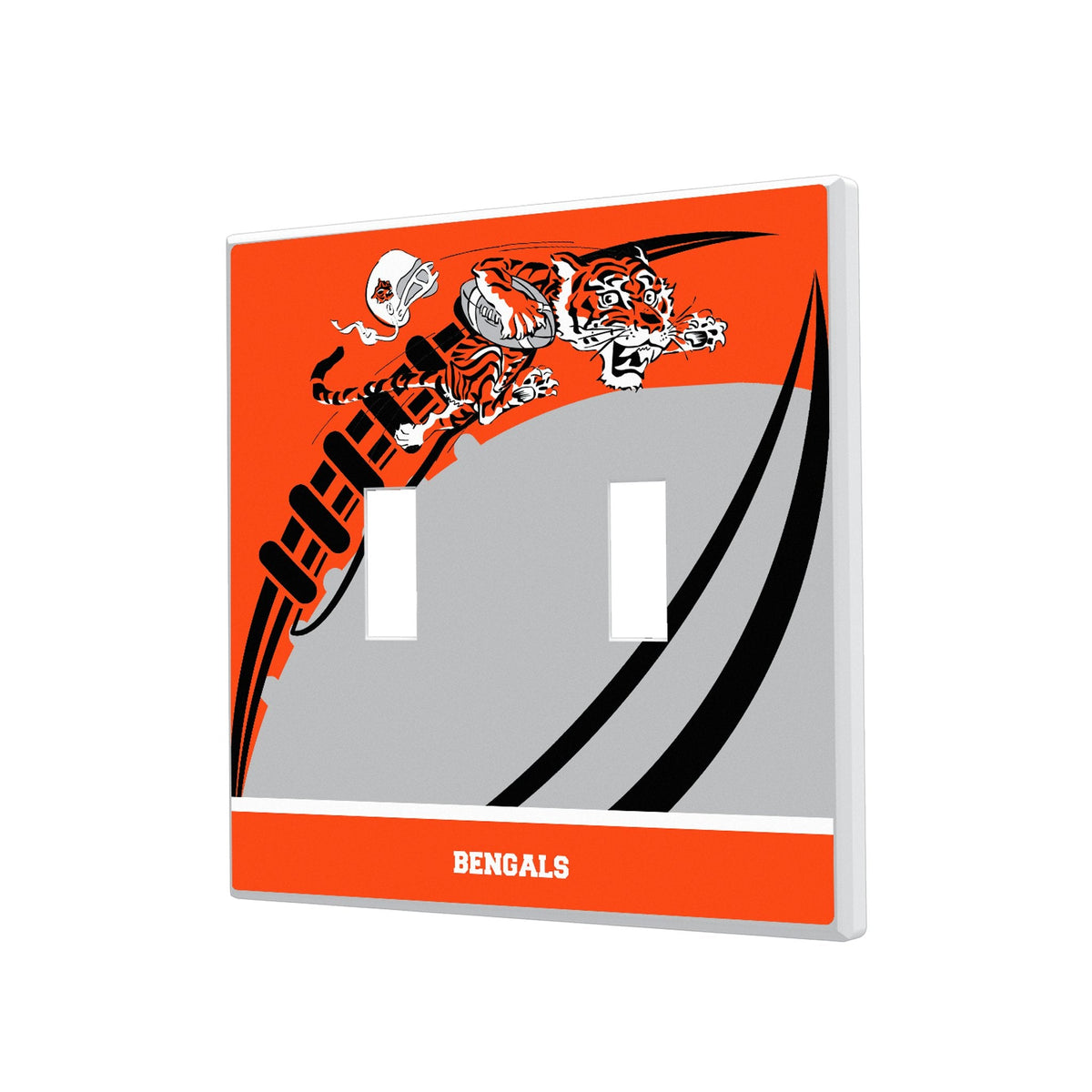 Cincinnati Bengals Historic Collection Passtime Hidden-Screw Light Switch Plate 3