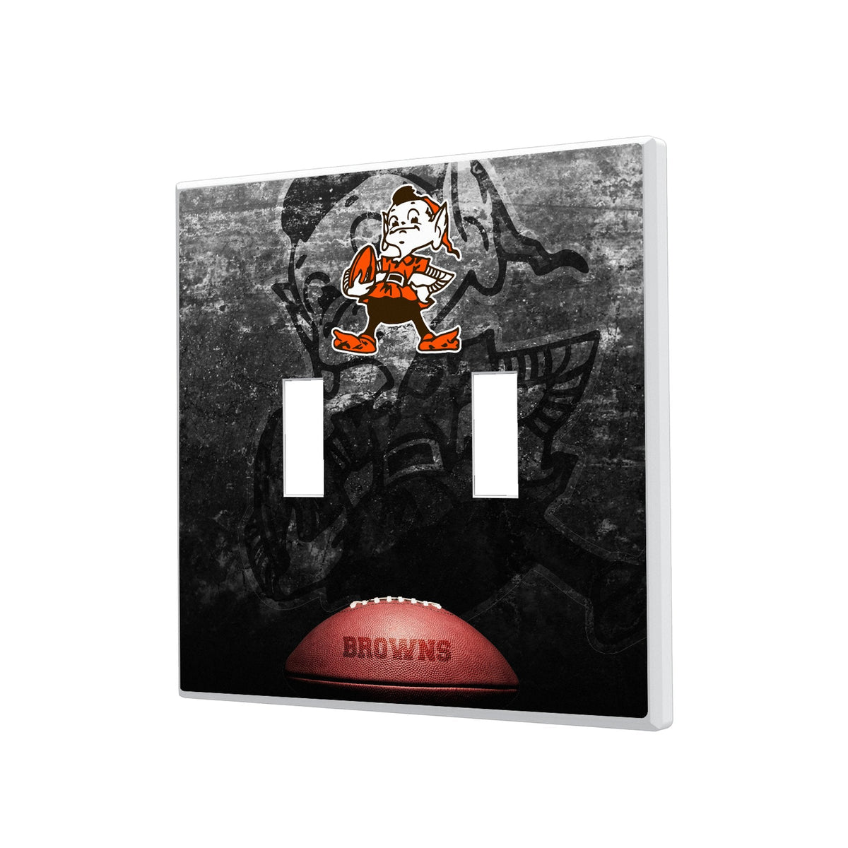 Cleveland Browns Historic Collection Legendary Hidden-Screw Light Switch Plate 3