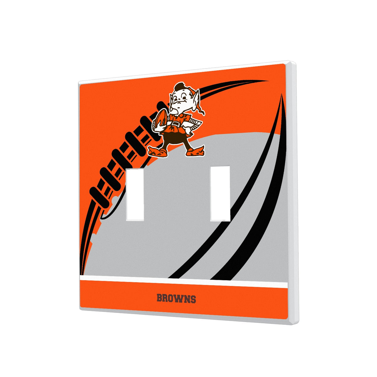 Cleveland Browns Historic Collection Passtime Hidden-Screw Light Switch Plate 3