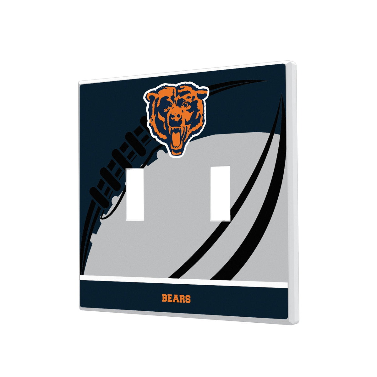 Chicago Bears 1946 Historic Collection Passtime Hidden-Screw Light Switch Plate 3