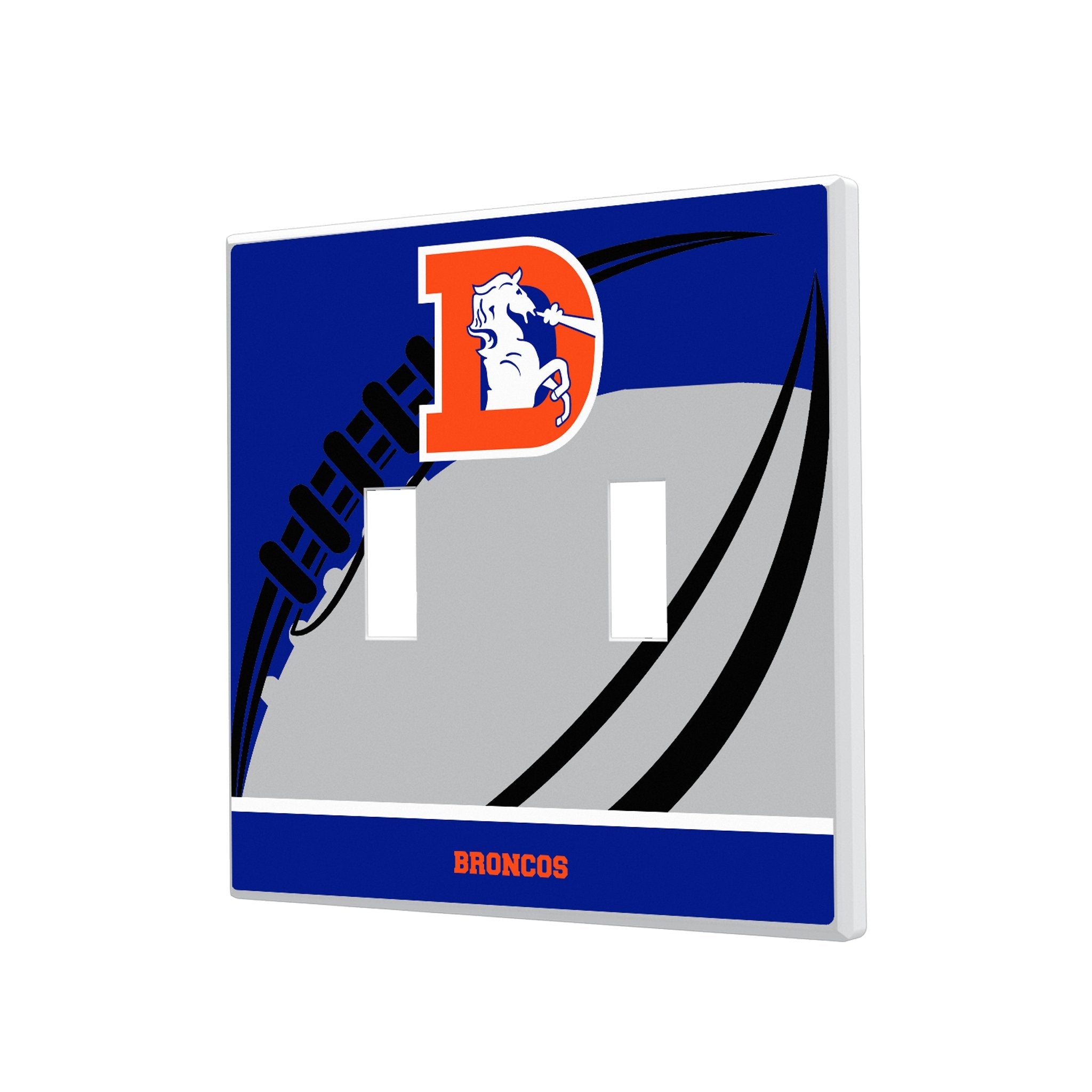 Denver Broncos 1993-1996 Historic Collection Passtime Hidden-Screw Light Switch Plate 3