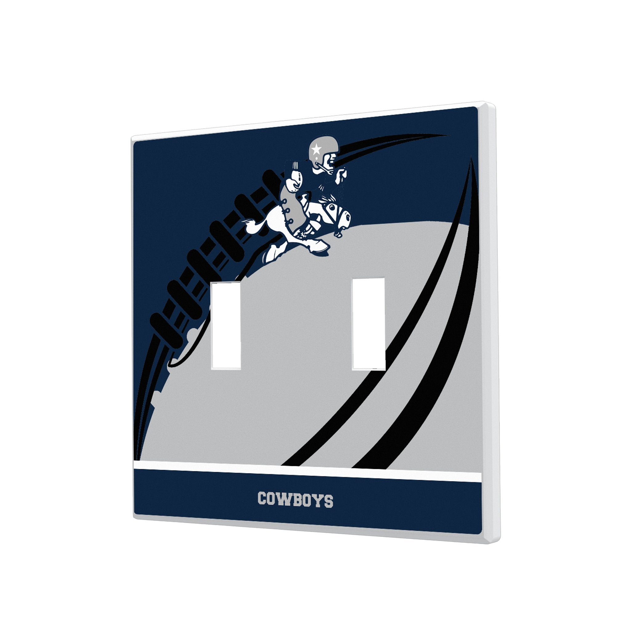 Dallas Cowboys 1966-1969 Historic Collection Passtime Hidden-Screw Light Switch Plate 3