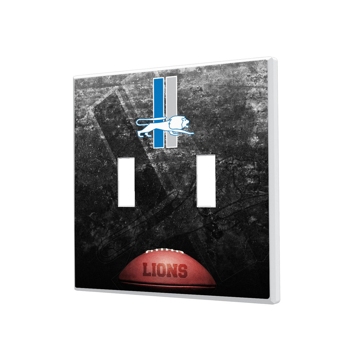 Detroit Lions Retro Legendary Hidden-Screw Light Switch Plate 3