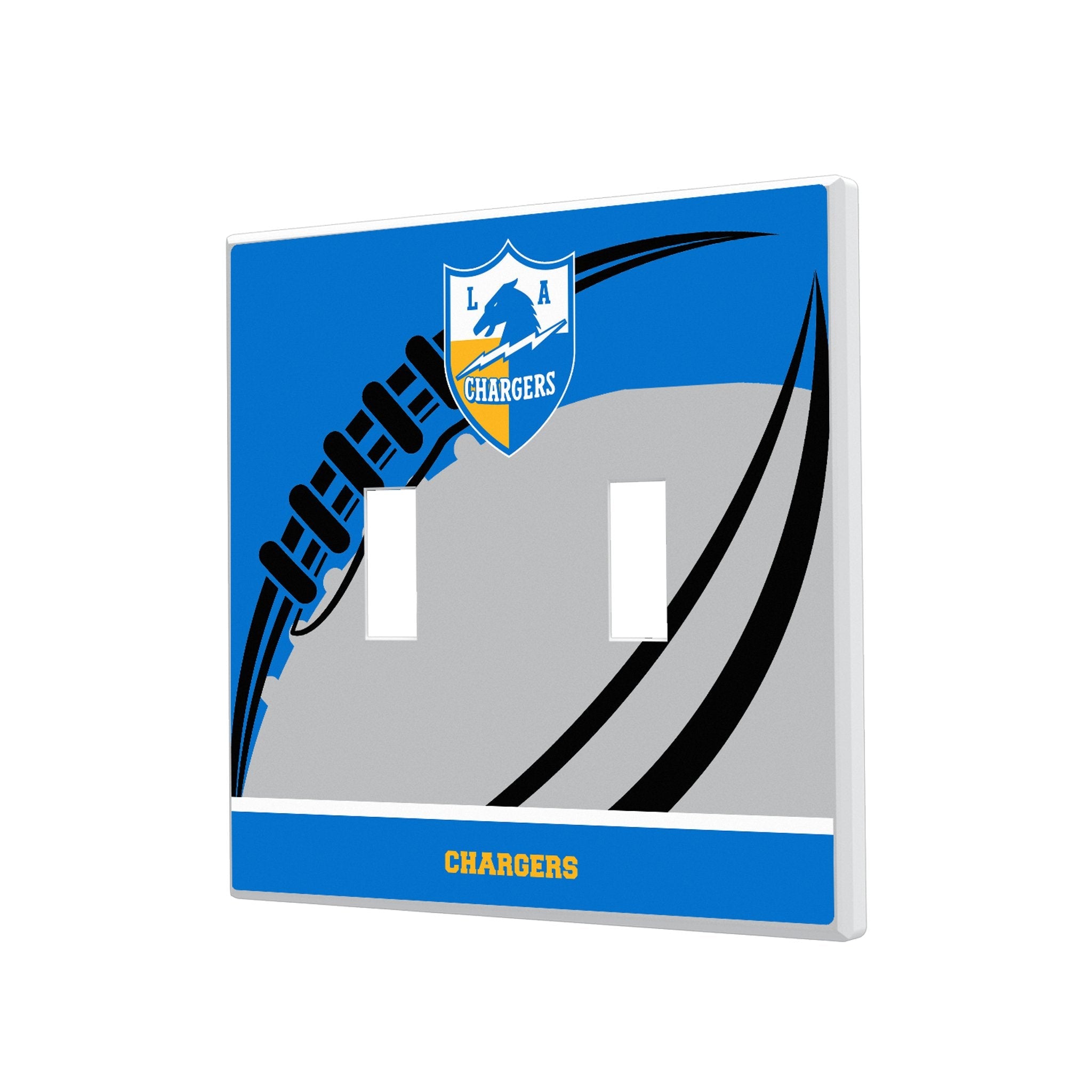 Los Angeles Chargers Historic Collection Passtime Hidden-Screw Light Switch Plate 3